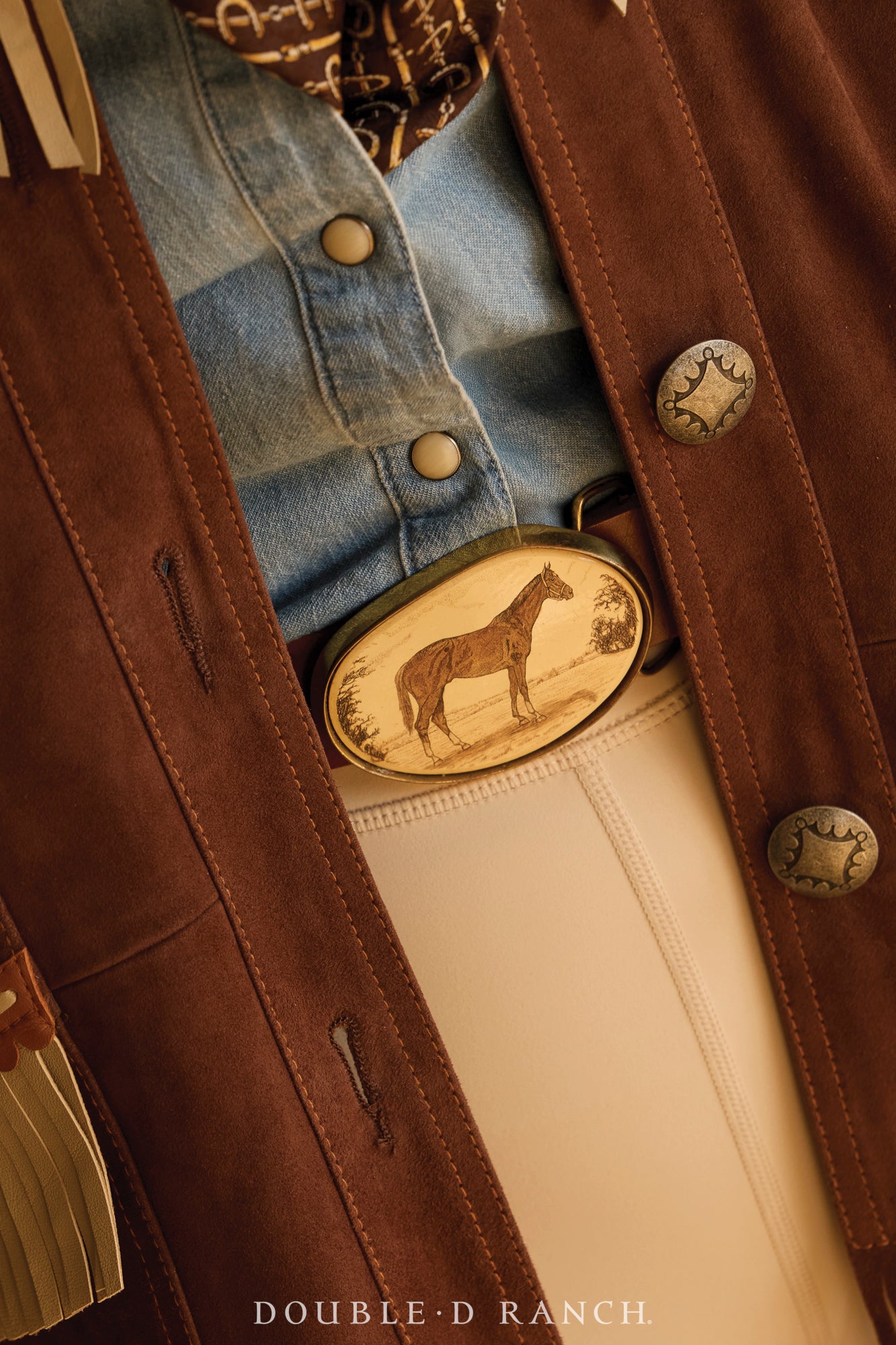 Belt, A Vintage, Buckle, Scrimshaw, Quarter Horse, Hallmark, Vintage, 806