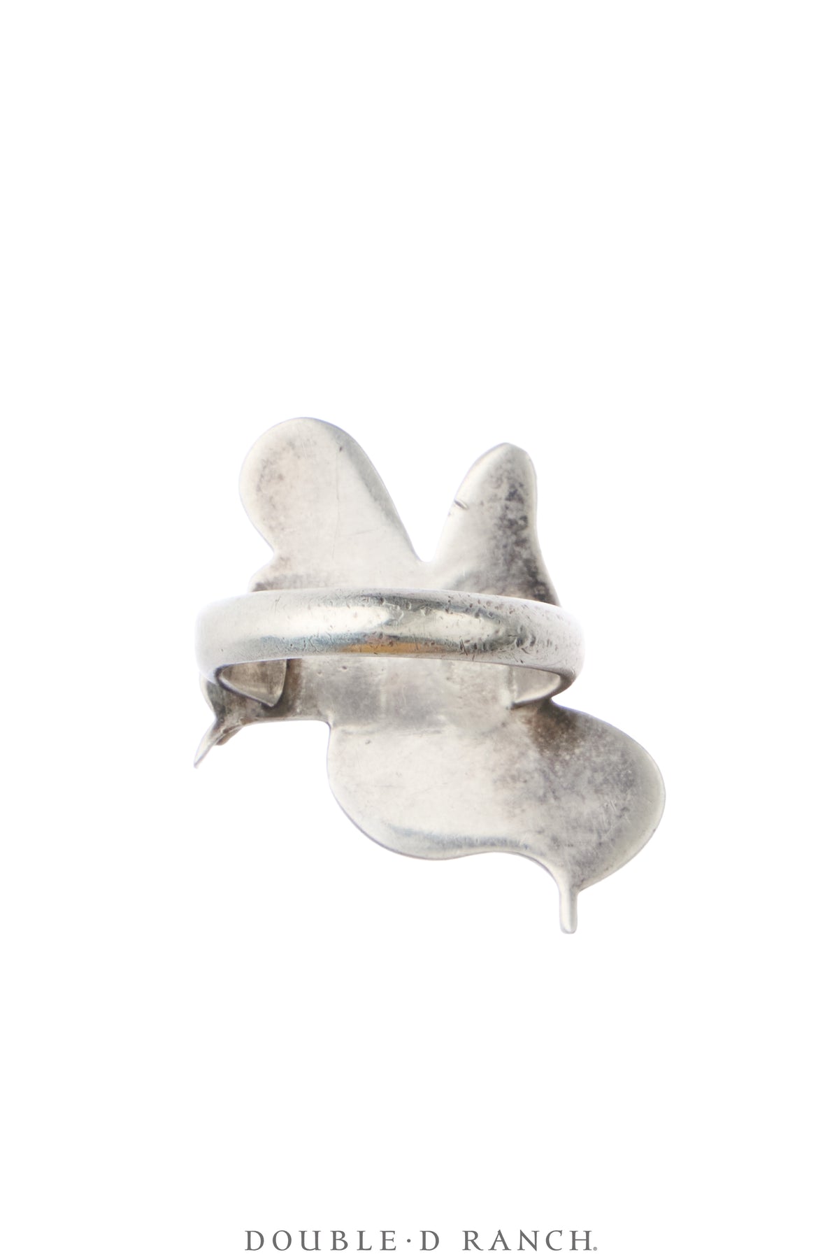 Ring, Inlay, Abalone, Bird, Sans Hallmark, Vintage, 2183
