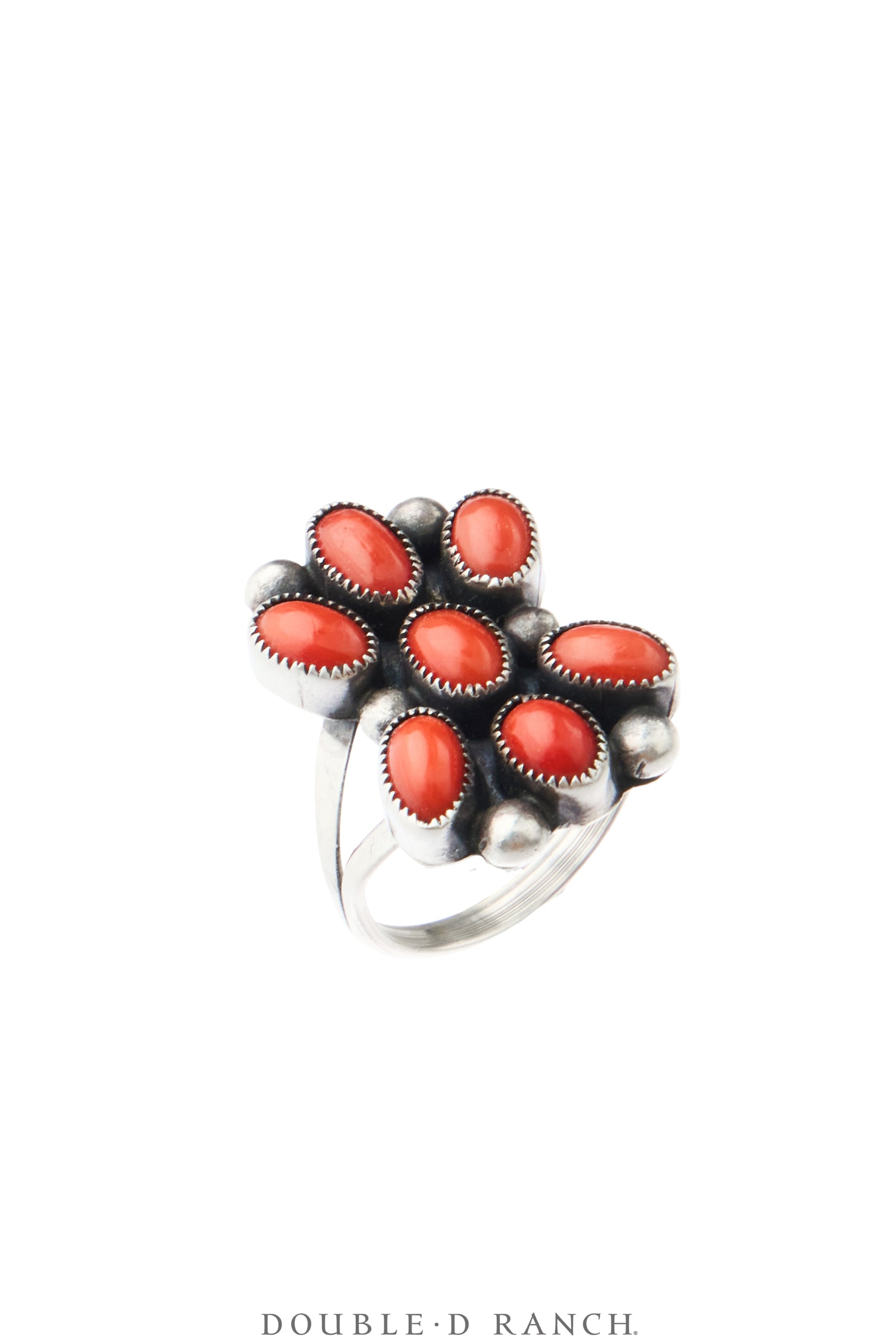 Ring, Cluster, Coral, Hallmark, Vintage, 2178