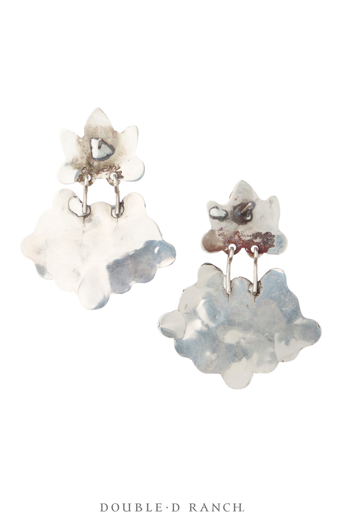 Earrings, Oscar Betz, Triangle, Multi Stone, Hallmark, Contemporary, 2388