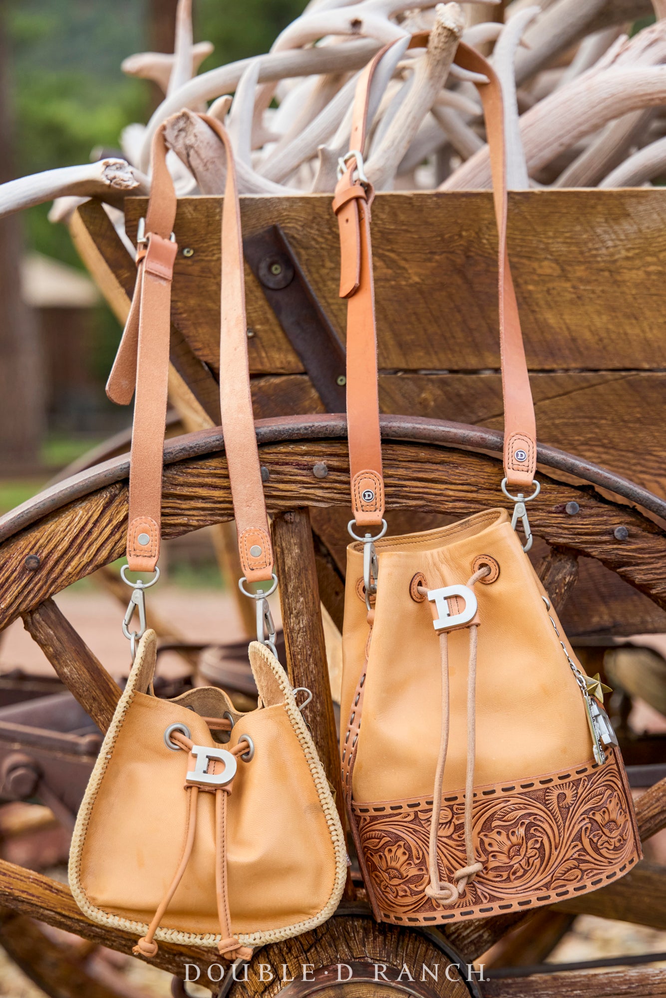 Bag, Tooled Large Bucket Bag, 1255