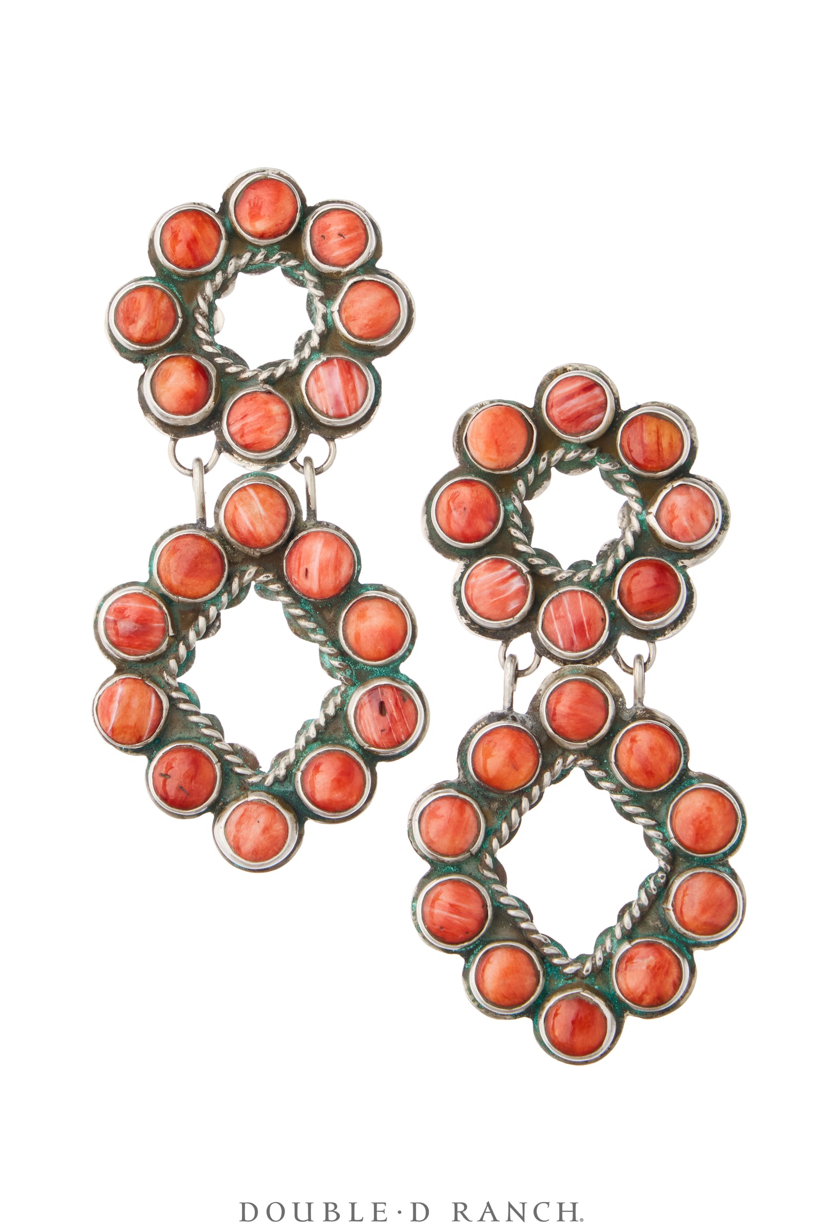 Earrings, Oscar Betz, Drop , Coral , Oscar Betz Hallmark, Contemporary, 2367