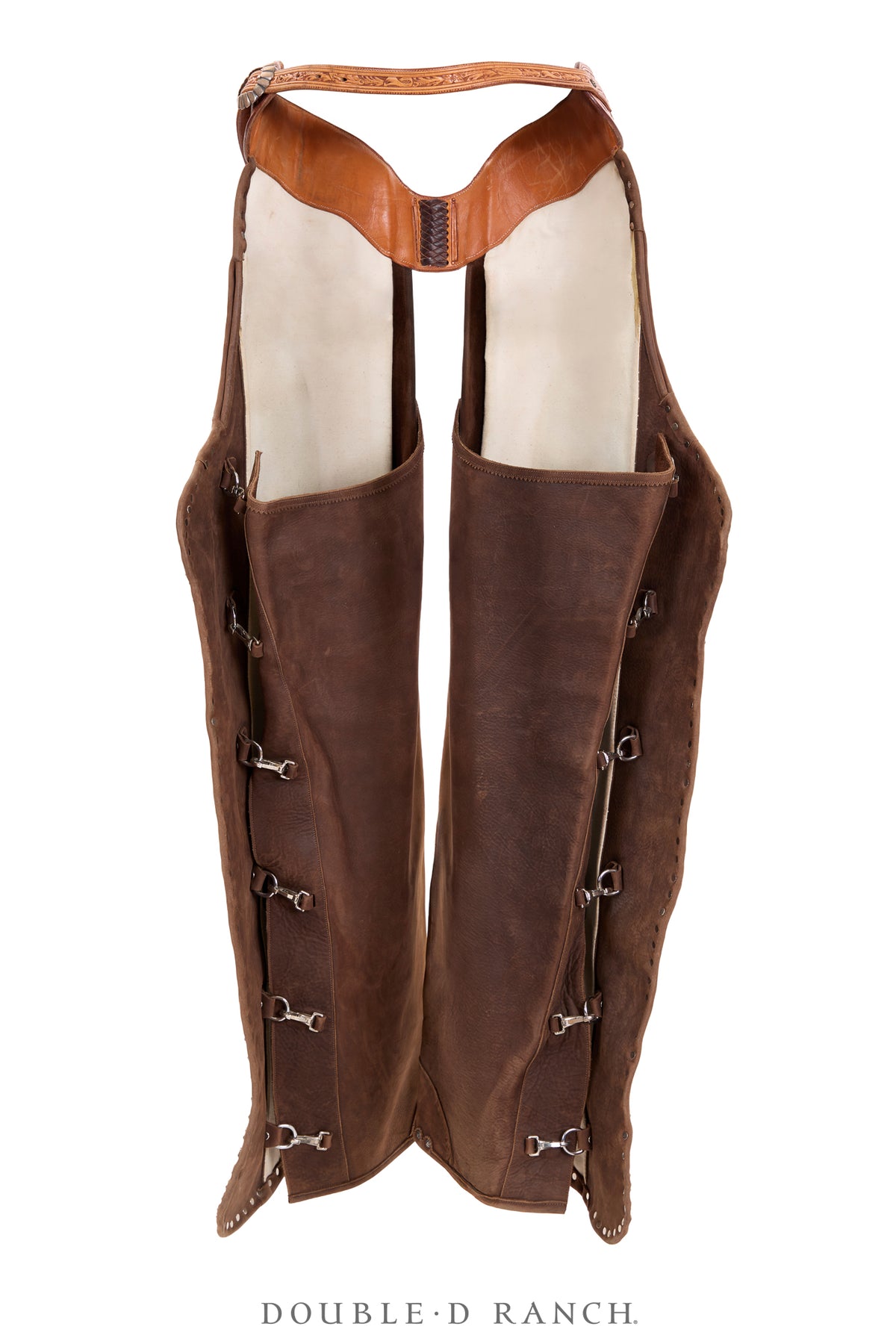 Miscellaneous, Chaps & Matching Gauntlets, Batwing, Spotted Hide, Rare, 1110