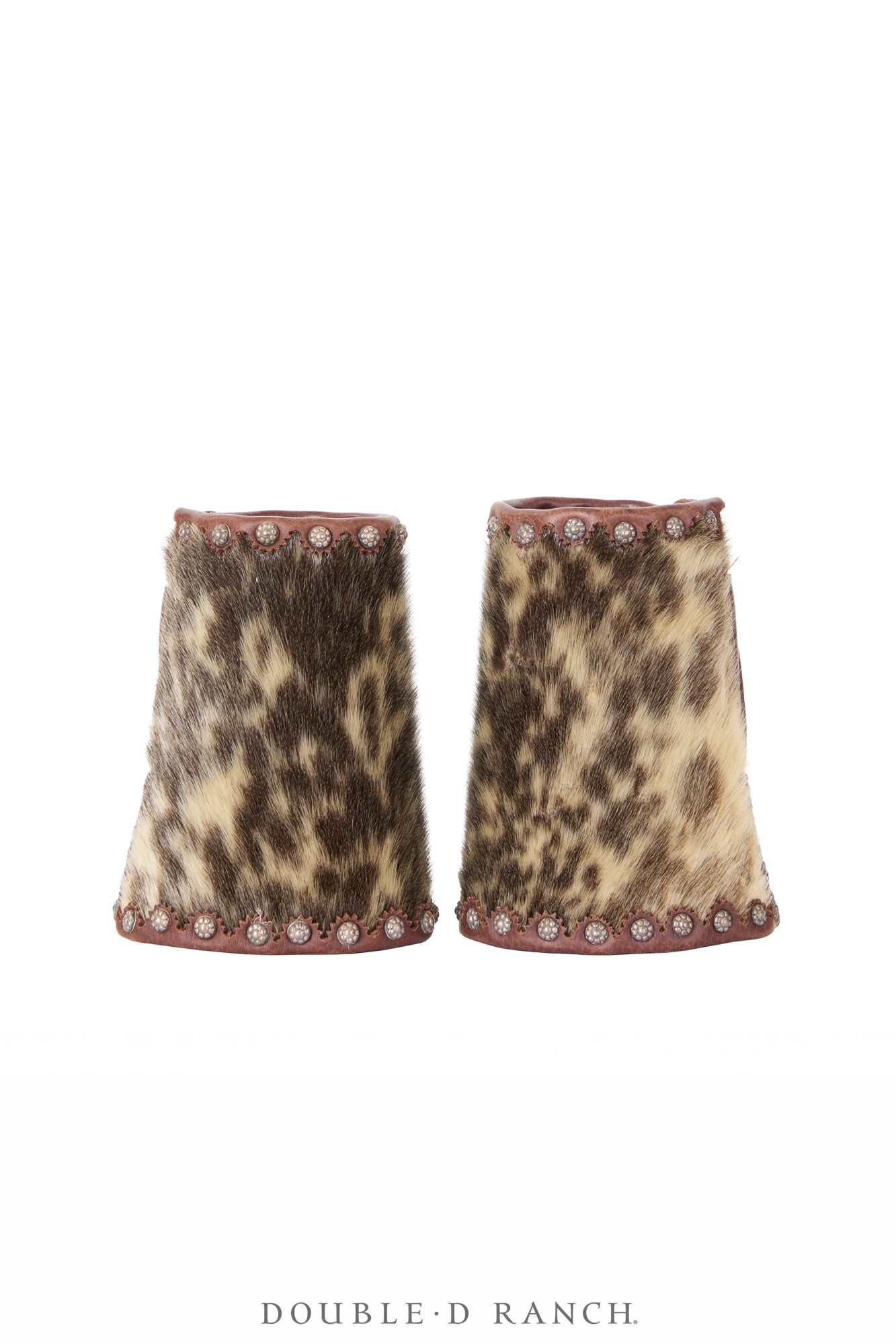 Miscellaneous, Chaps & Matching Gauntlets, Batwing, Spotted Hide, Rare, 1110