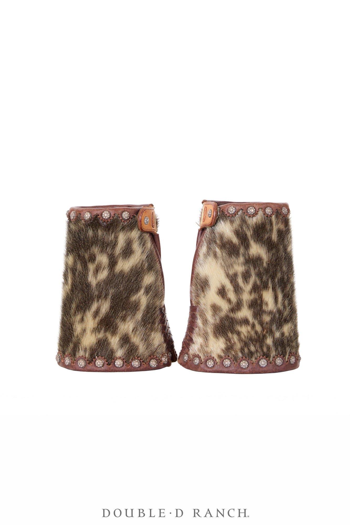 Miscellaneous, Chaps & Matching Gauntlets, Batwing, Spotted Hide, Rare, 1110