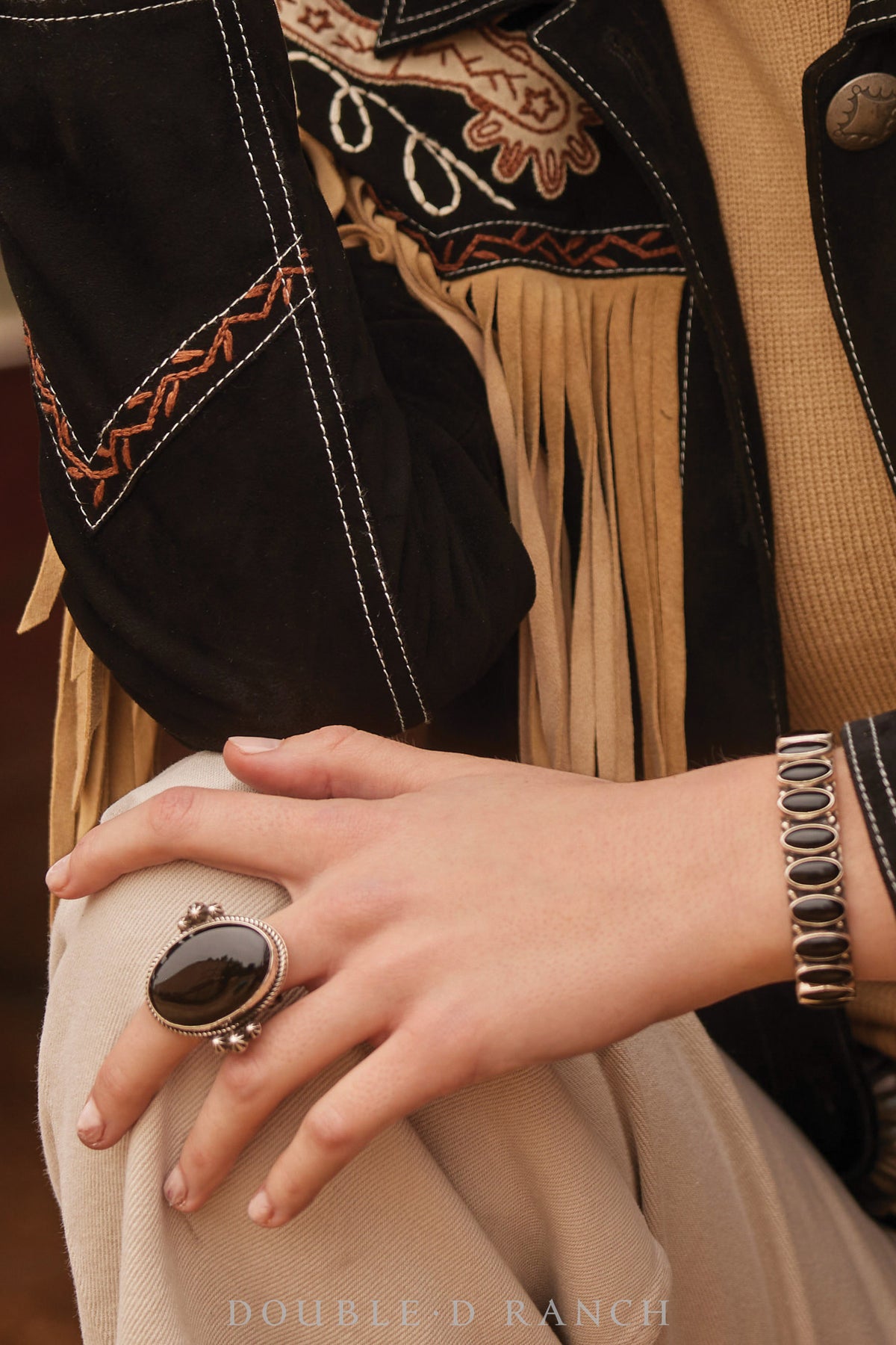 Ring, Onyx, Single Stone, Hallmark, 644