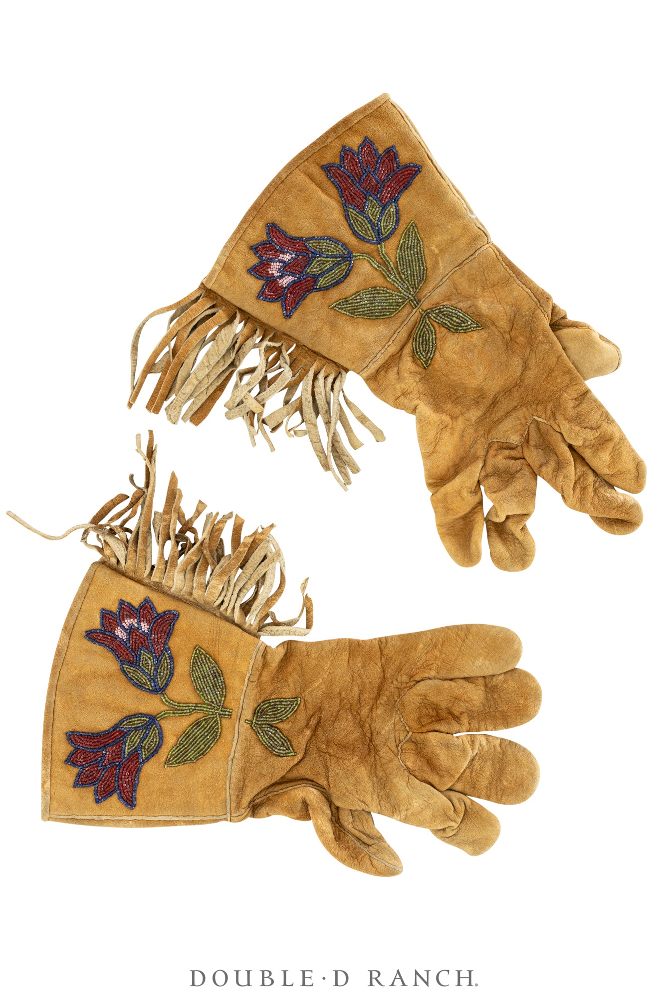 Miscellaneous, Gauntlets, Beaded, Floral, Plateau, Vintage, ‘30s, 1165