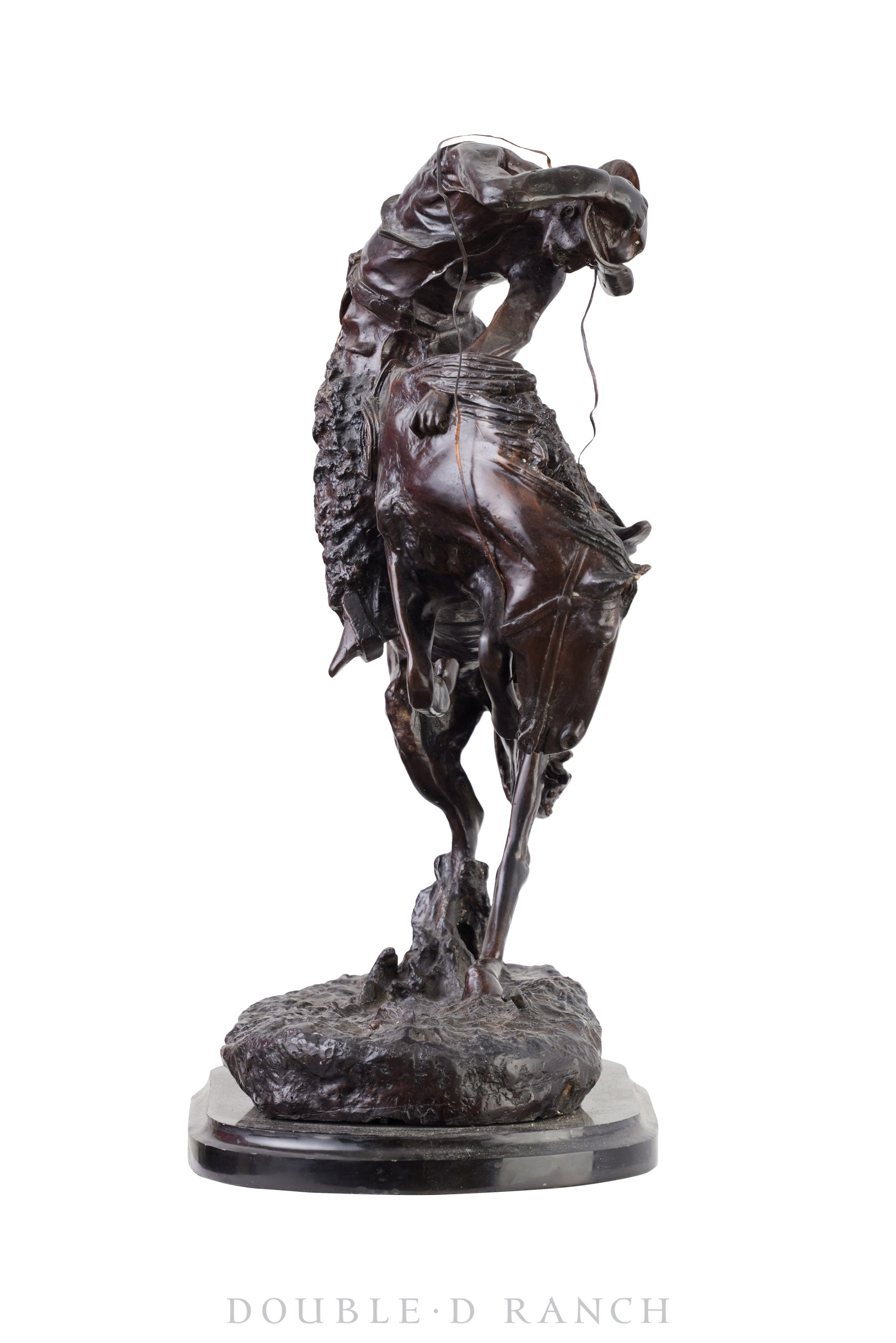 Art, Sculpture, Bronze, "Rattlesnake", Frederic Remington, Reproduction, Vintage, 1297