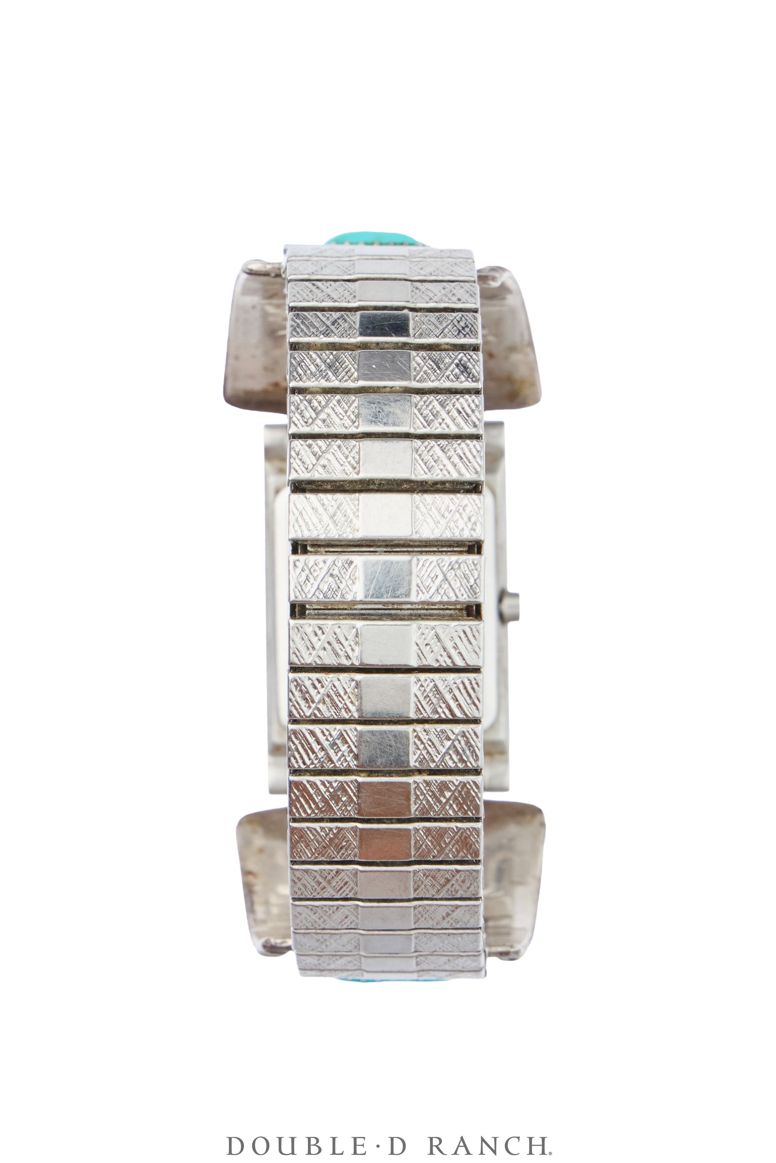 Watch, Inlay, Turquoise, Guess Steel Mechanism, Vintage, 1450