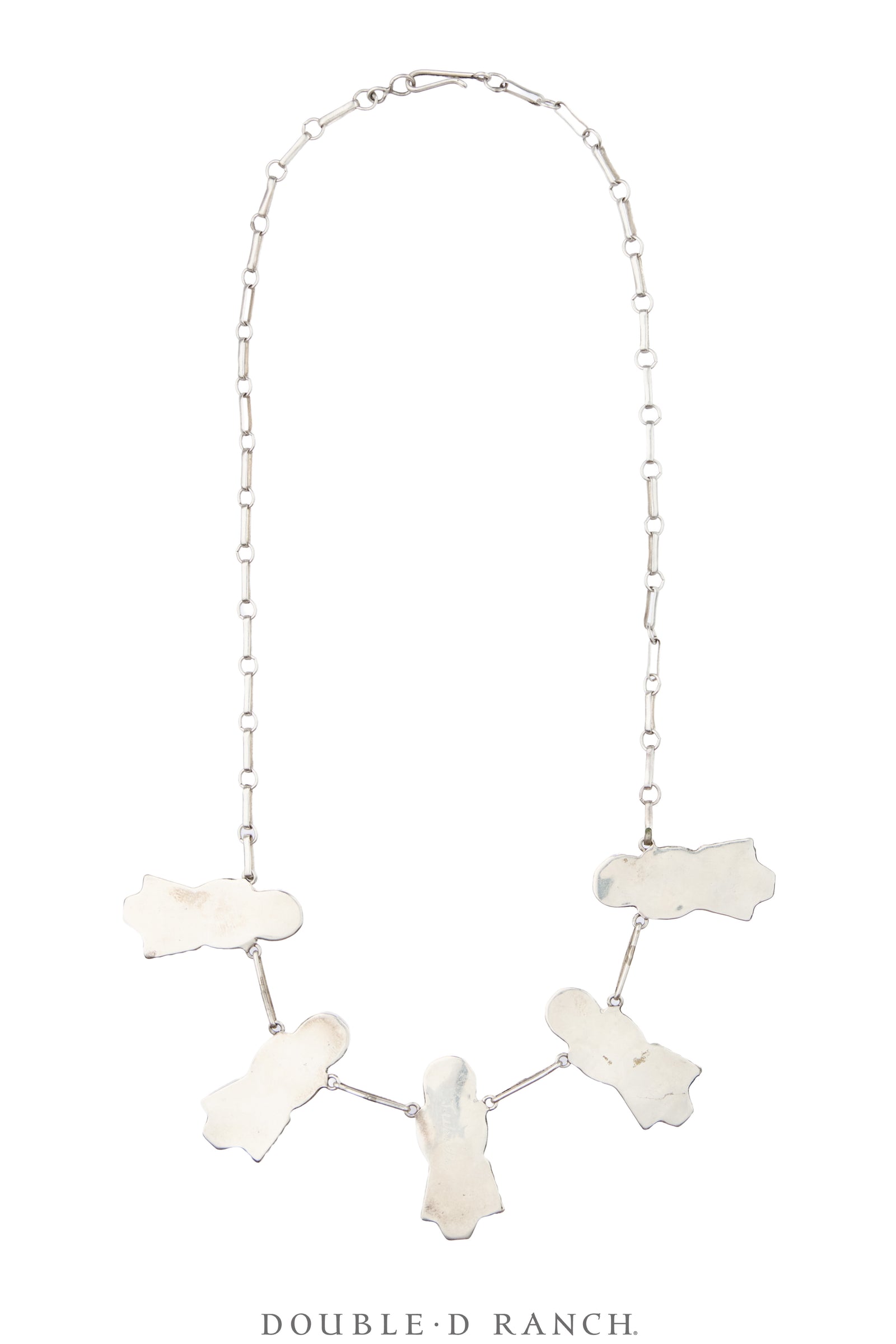 Necklace, Inlay, Mother of Pearl & Other Southwest Stones, Zuni Corn Maiden, Hallmark, Vintage, 3997