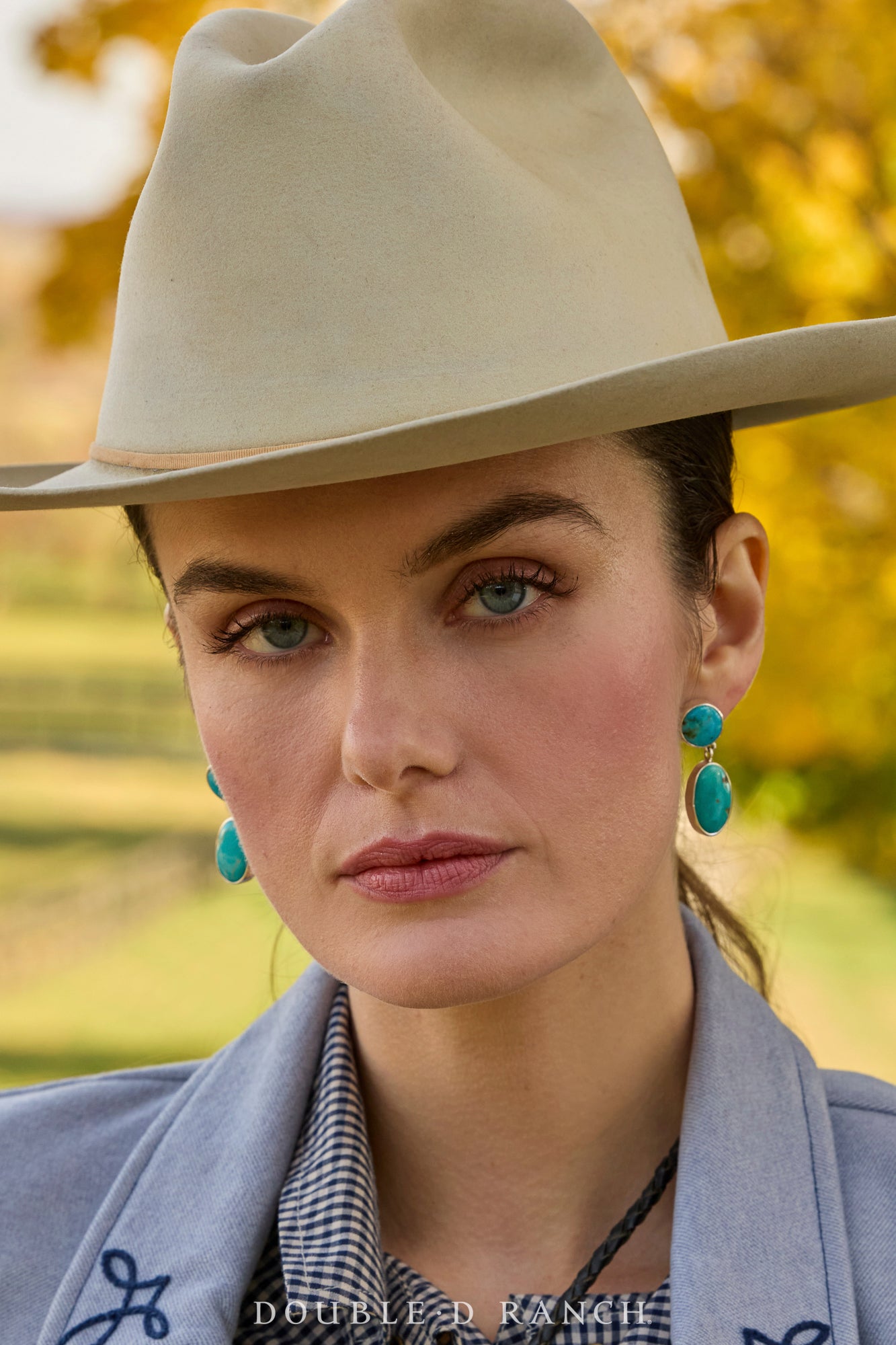 Earrings, Federico, Drop, Turquoise, Hallmark, Contemporary, 2230