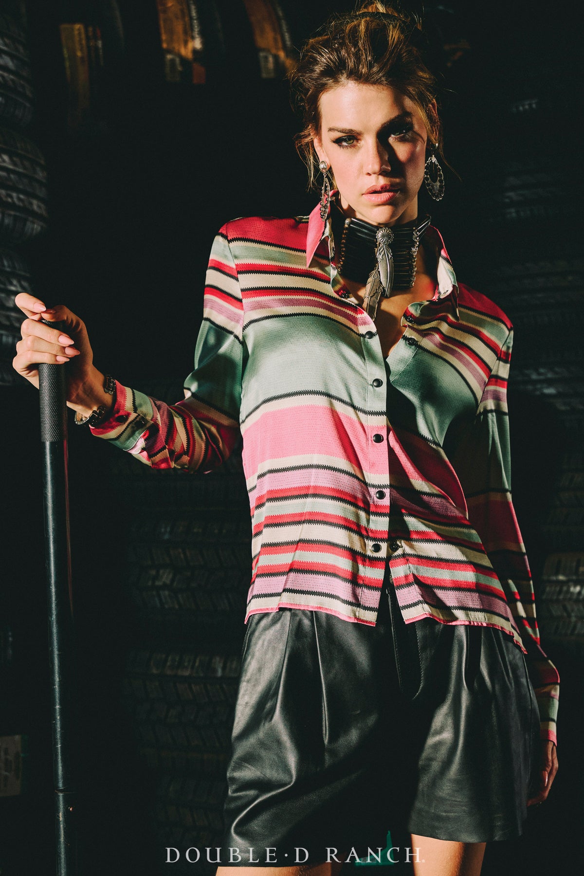 Blouse, Round Top Serape