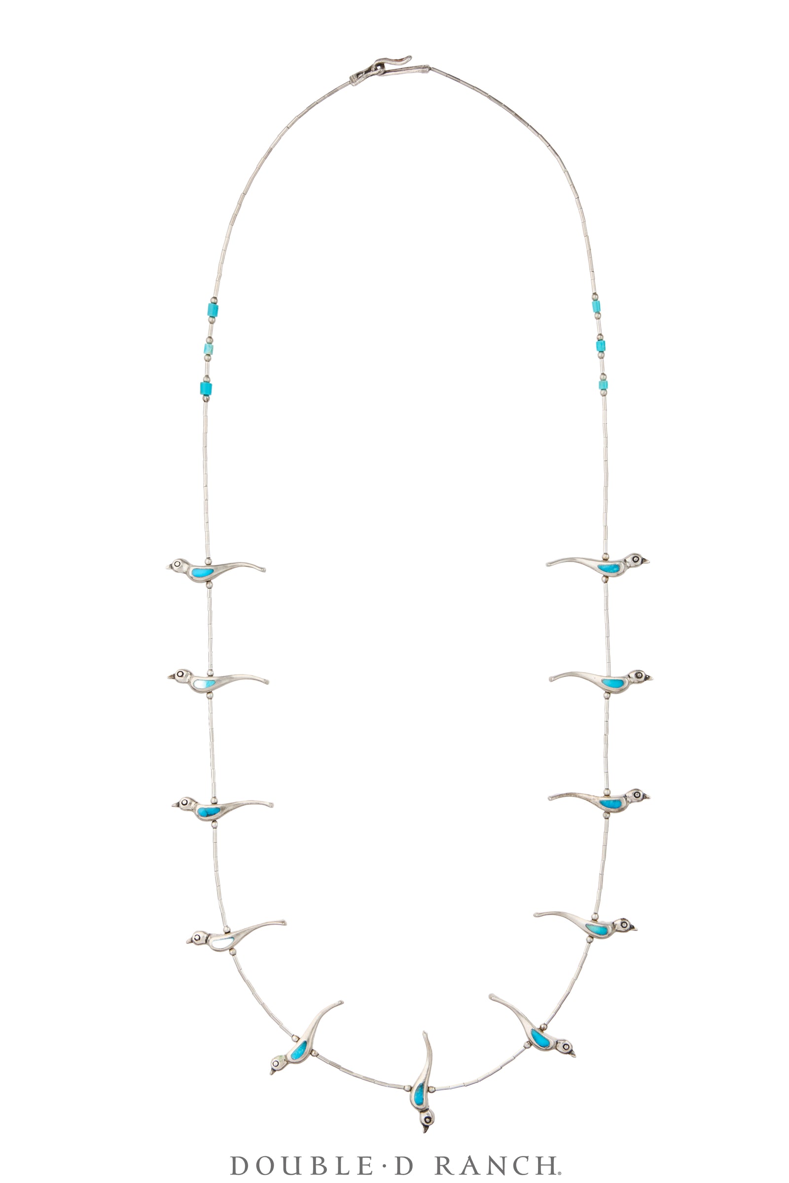 Necklace, Fetish, Sterling Silver & Turquoise, Vintage ‘70s, 3996