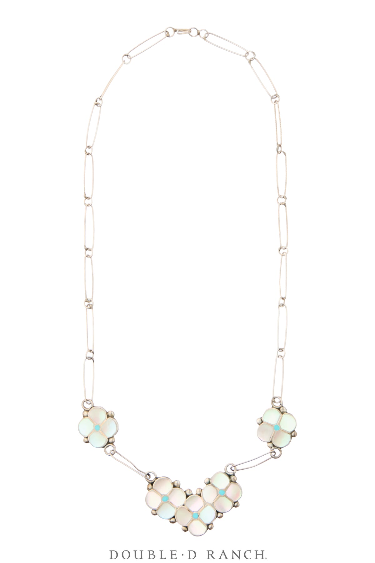 Necklace, Inlay, Mother of Pearl, Suite with Matching Earrings & Cuff, Hallmark, Vintage, 3998