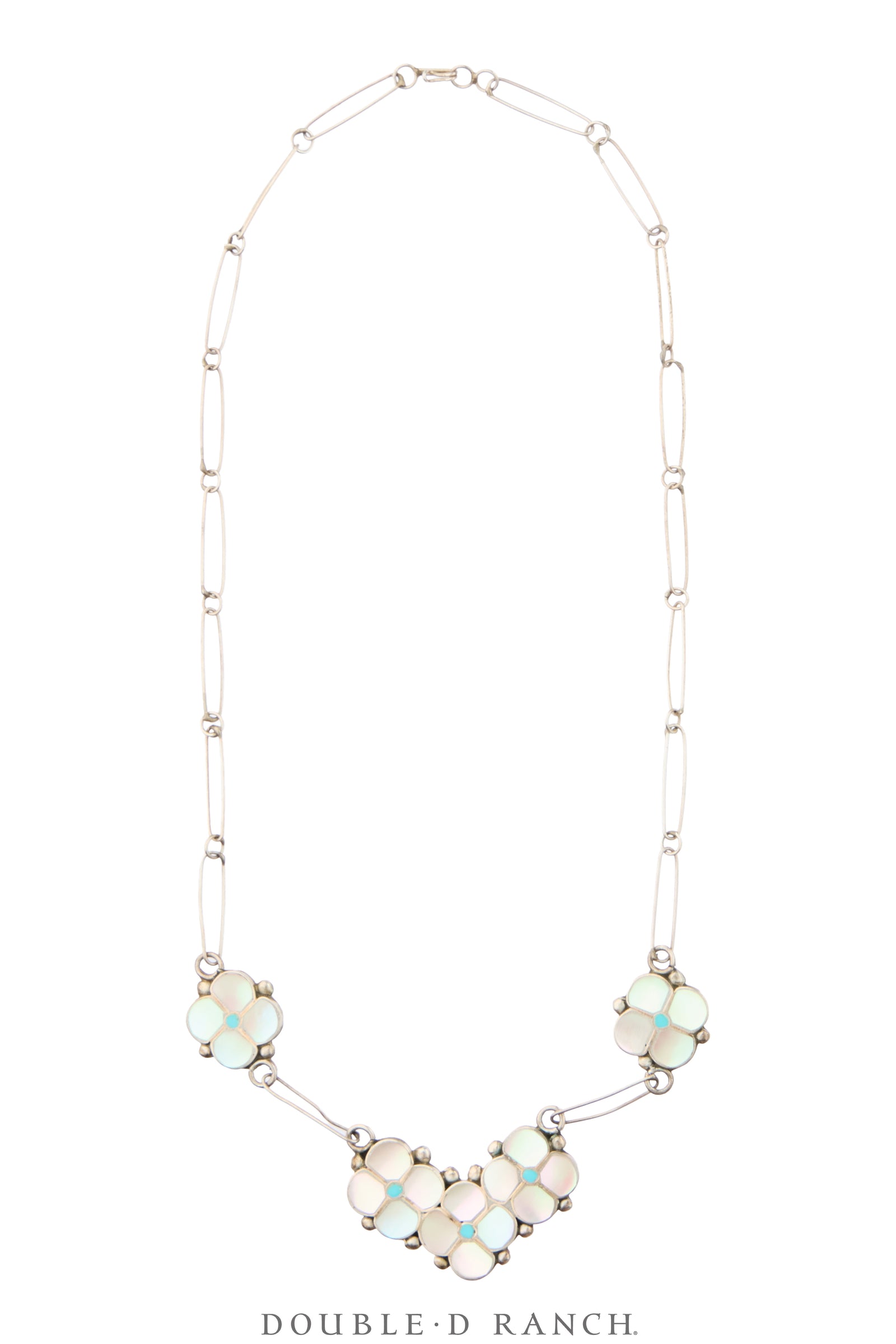 Necklace, Inlay, Mother of Pearl, Suite with Matching Earrings & Cuff, Hallmark, Vintage, 3998
