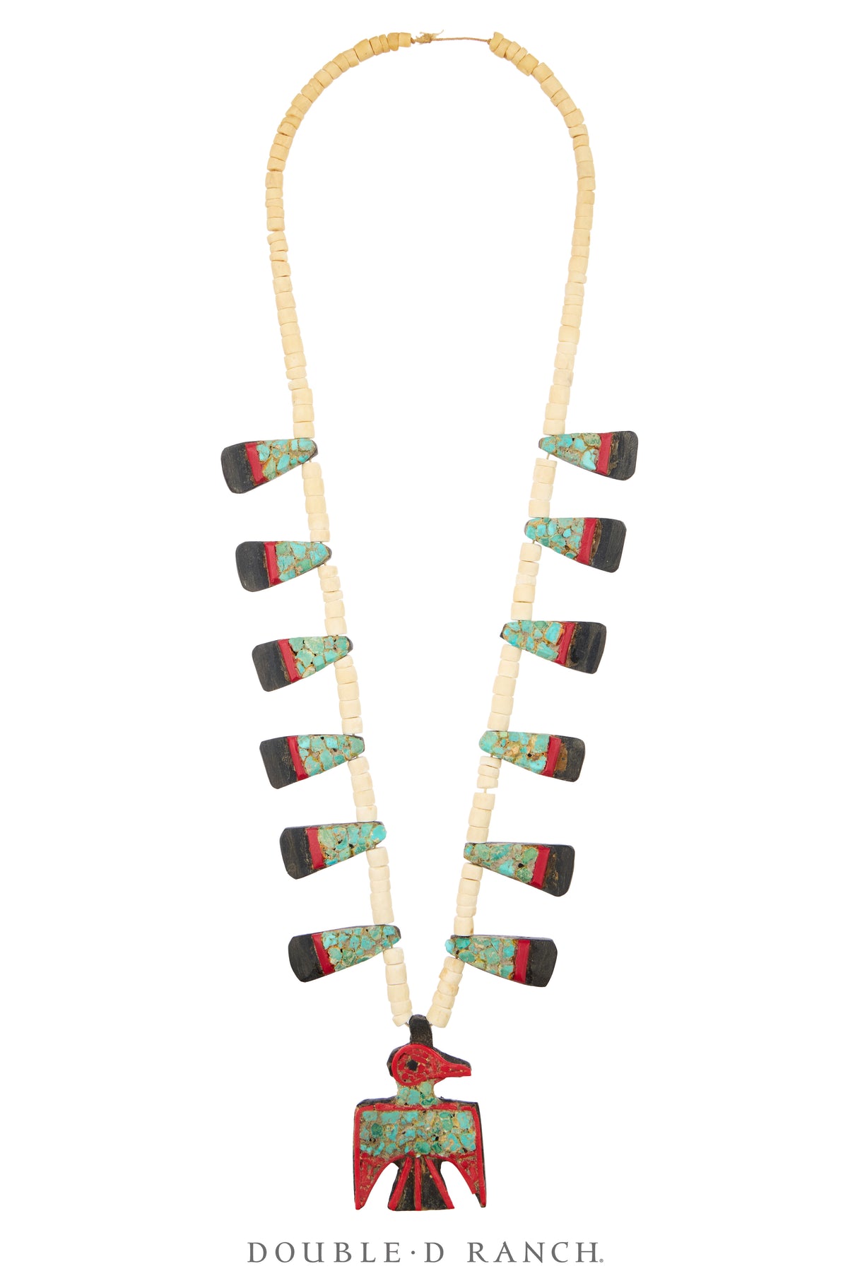 Necklace, Thunderbird, Santo Domingo Depression, Battery Bird, Vintage, 1940's, 3999
