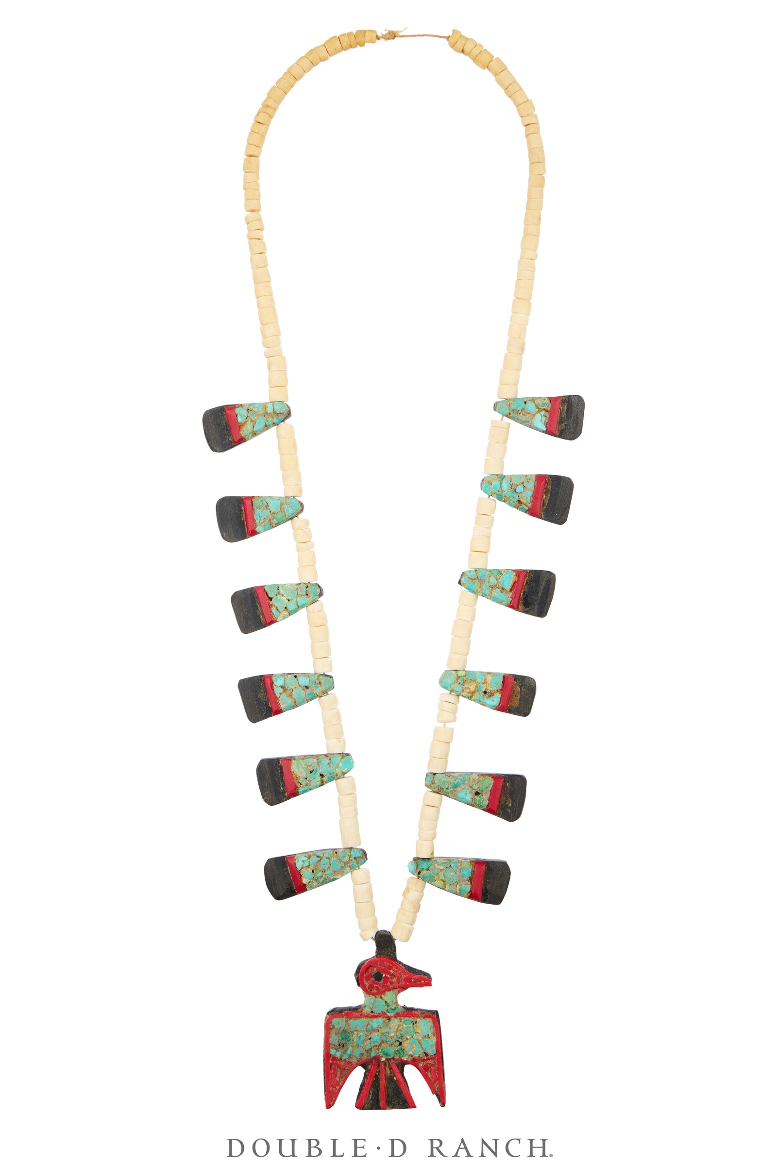 Necklace, Thunderbird, Santo Domingo Depression, Battery Bird, Vintage, 1940's, 3999