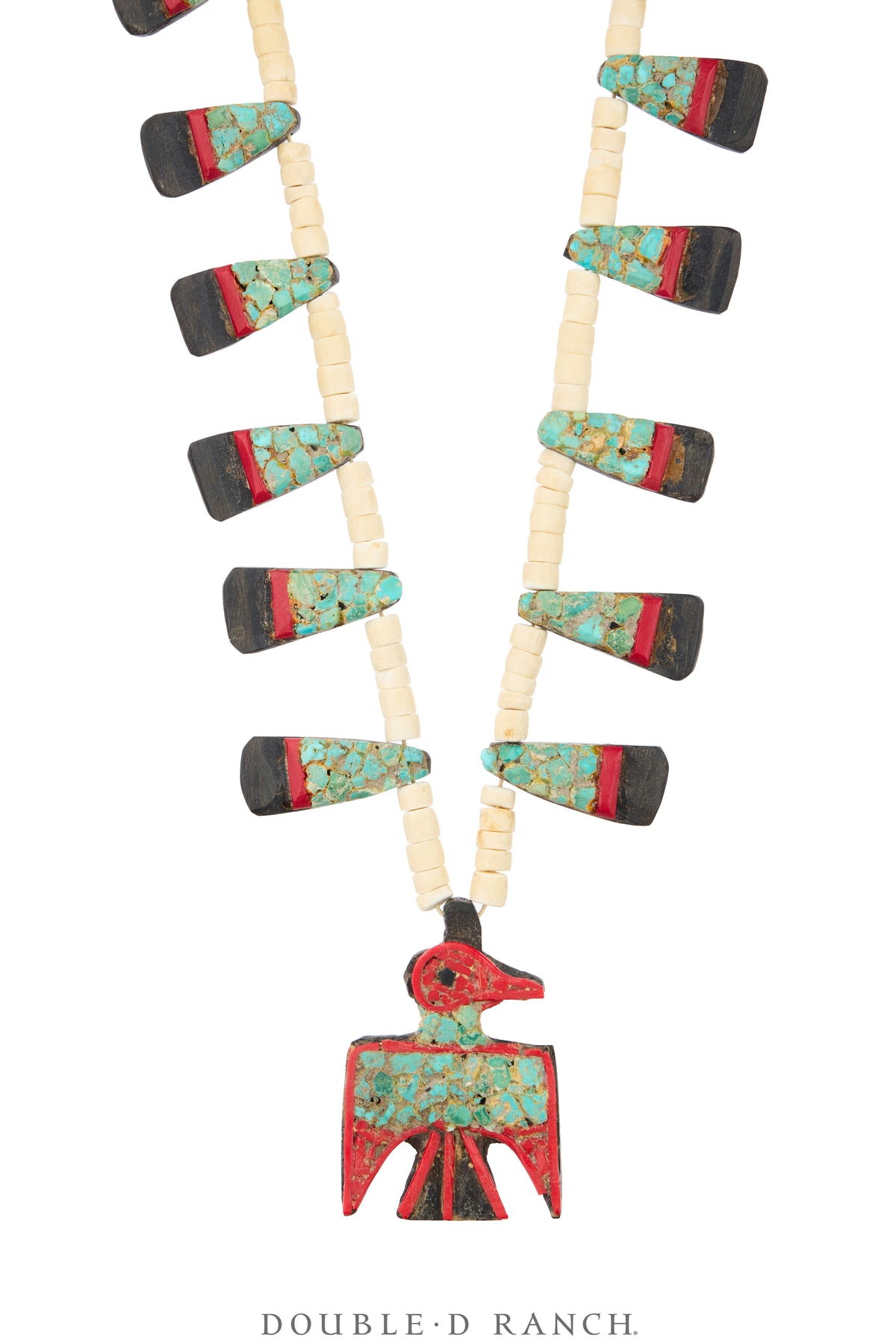Necklace, Thunderbird, Santo Domingo Depression, Battery Bird, Vintage, 1940's, 3999