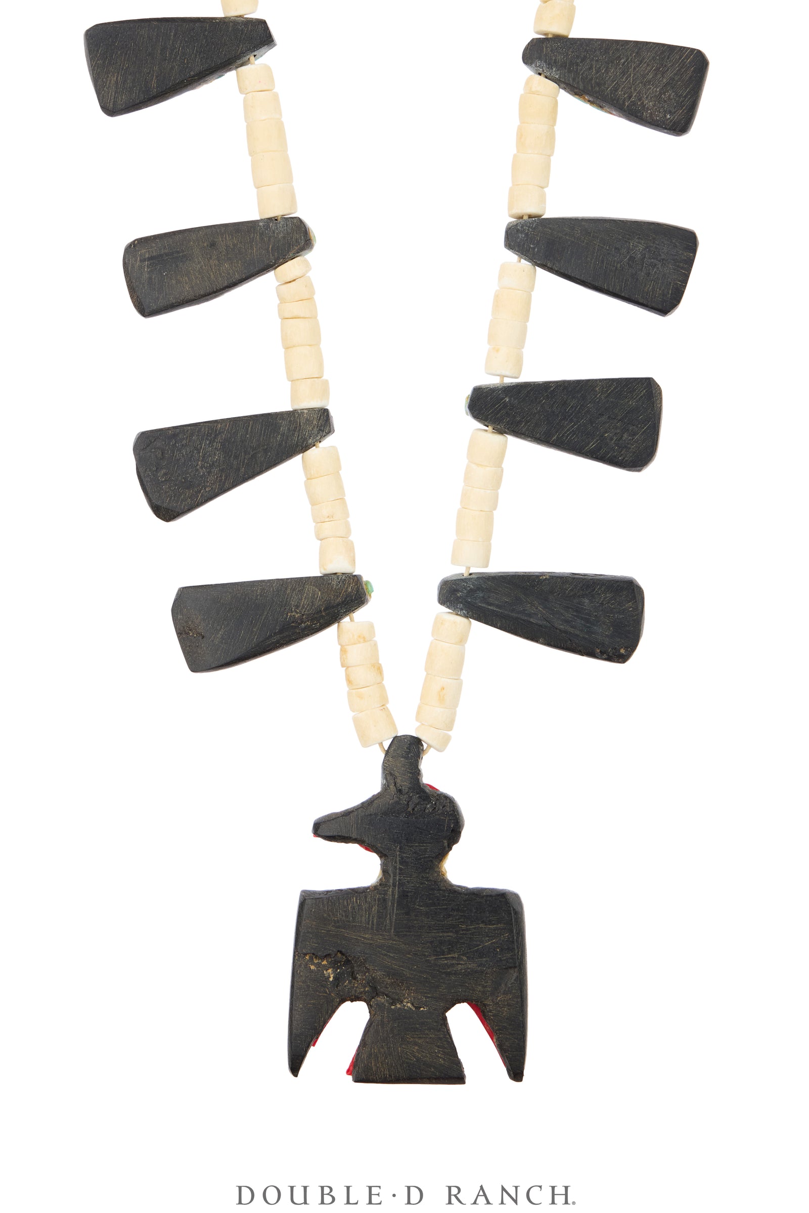 Necklace, Thunderbird, Santo Domingo Depression, Battery Bird, Vintage, 1940's, 3999