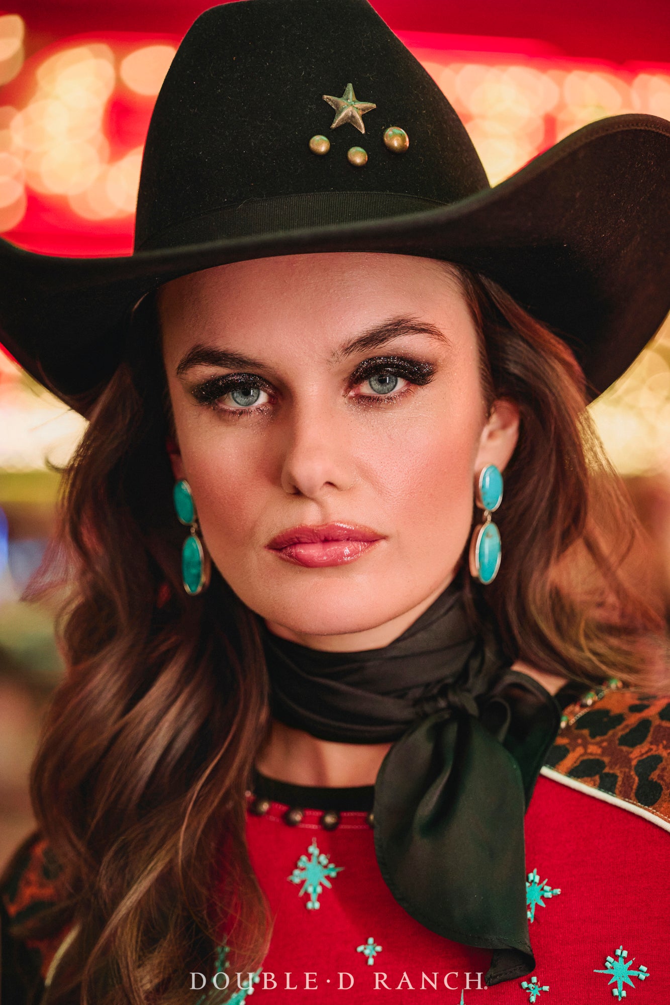 Earrings, Federico, Drop, Turquoise, Hallmark, Contemporary, 2192