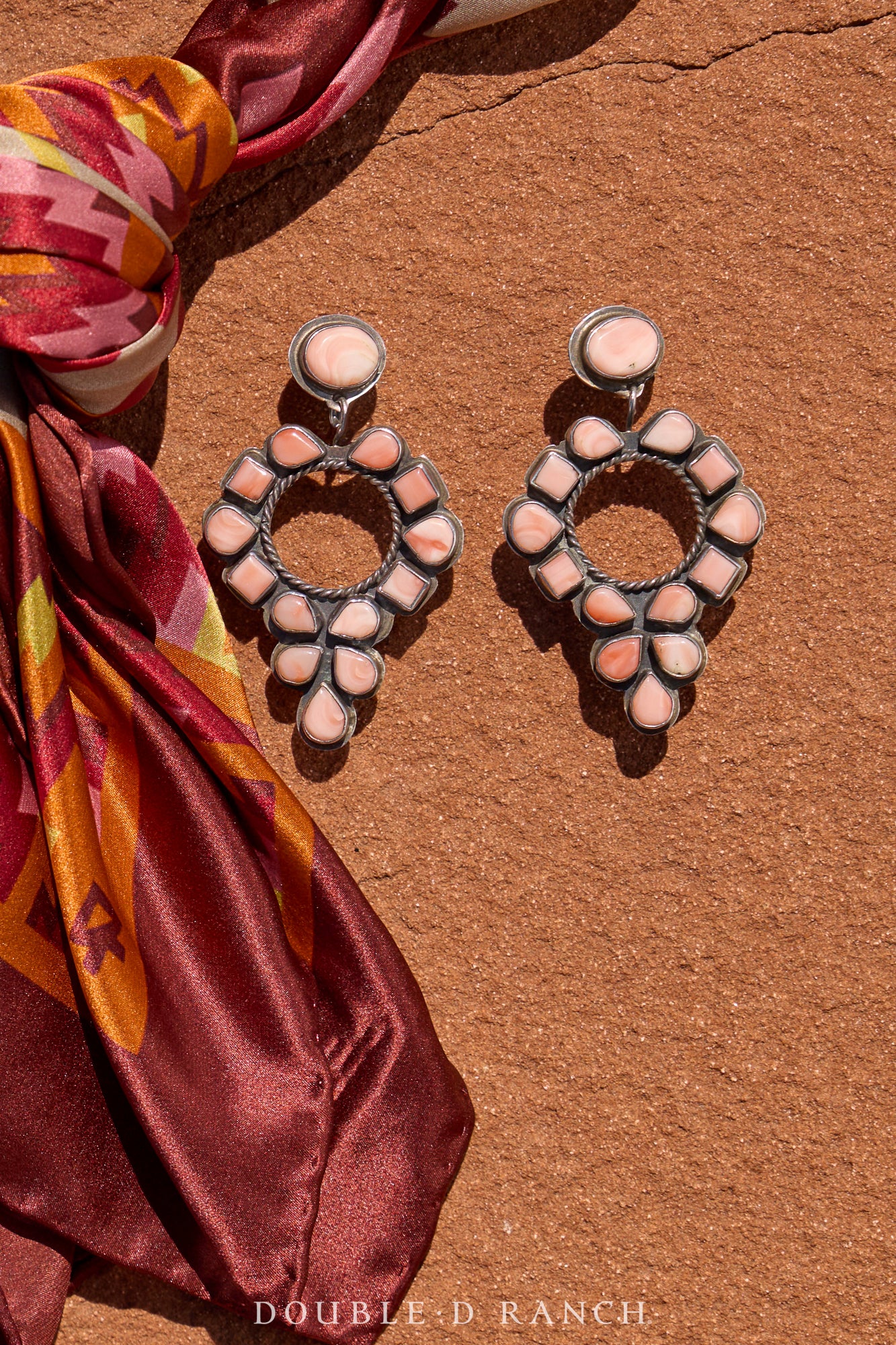 Earrings, Oscar Betz, Pink, Opal, Hallmark, 2164