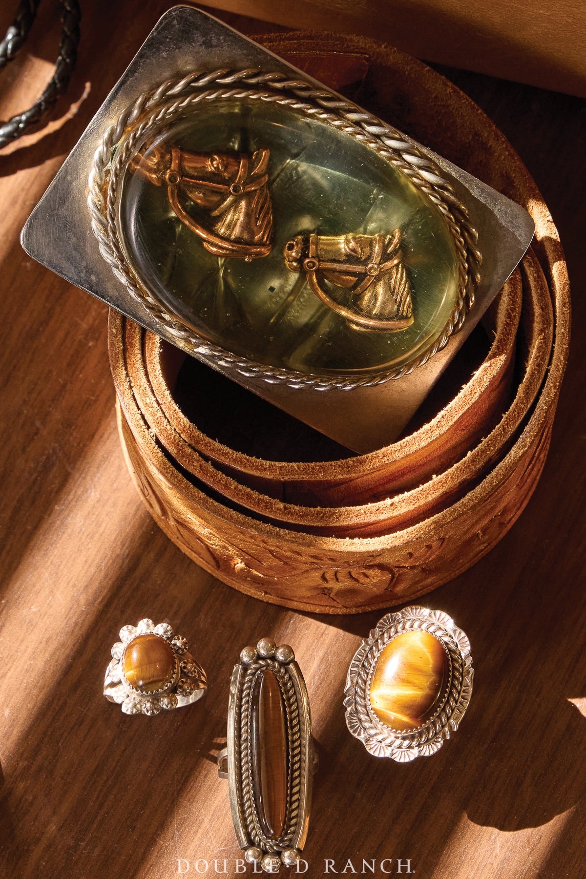 Ring, Natural Stone, Tiger Eye, Hallmark, Contemporary, 1751