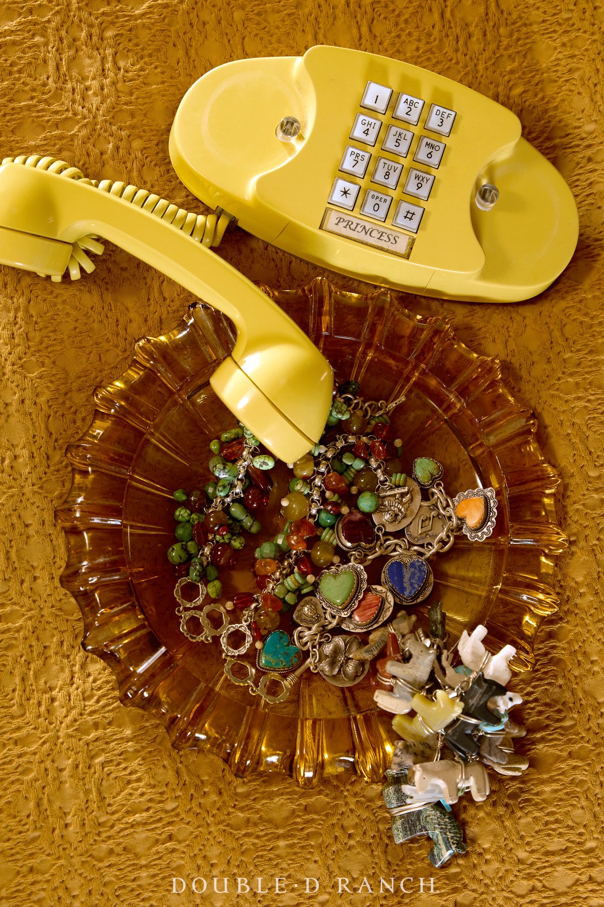 Cuff & Ring, Novelty, Mixed Stones, Fetishes, Hallmark, Contemporary, 3923