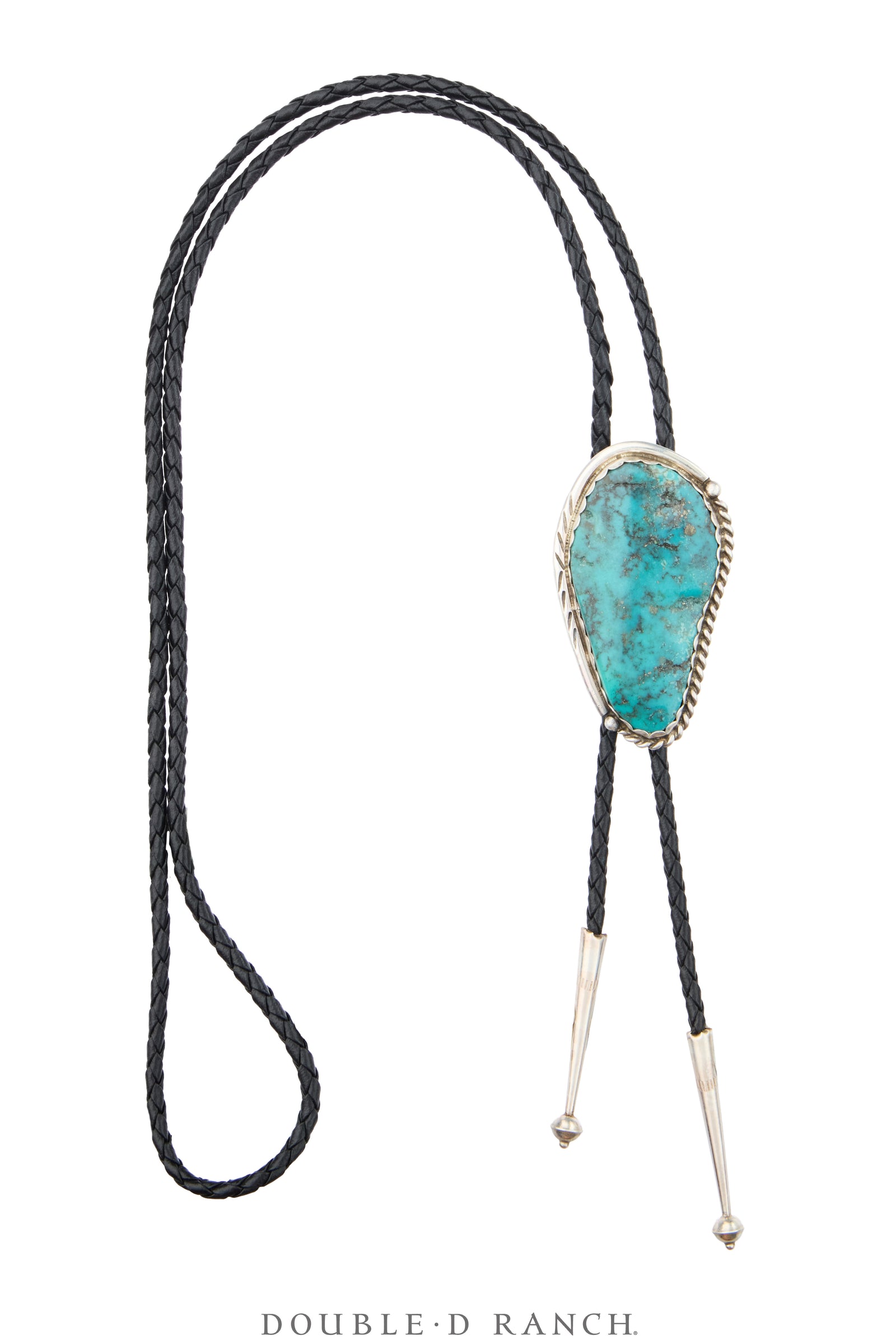 Bolo, Specimen, Turquoise, Campitos Mine, Hallmark, Vintage, 4041