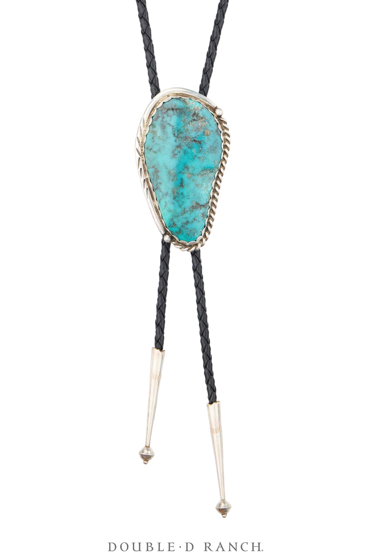 Bolo, Specimen, Turquoise, Campitos Mine, Hallmark, Vintage, 4041