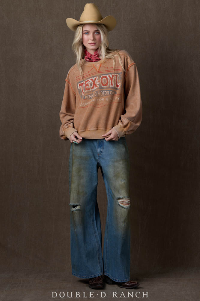 Top, Tex-Oyl Sweatshirt