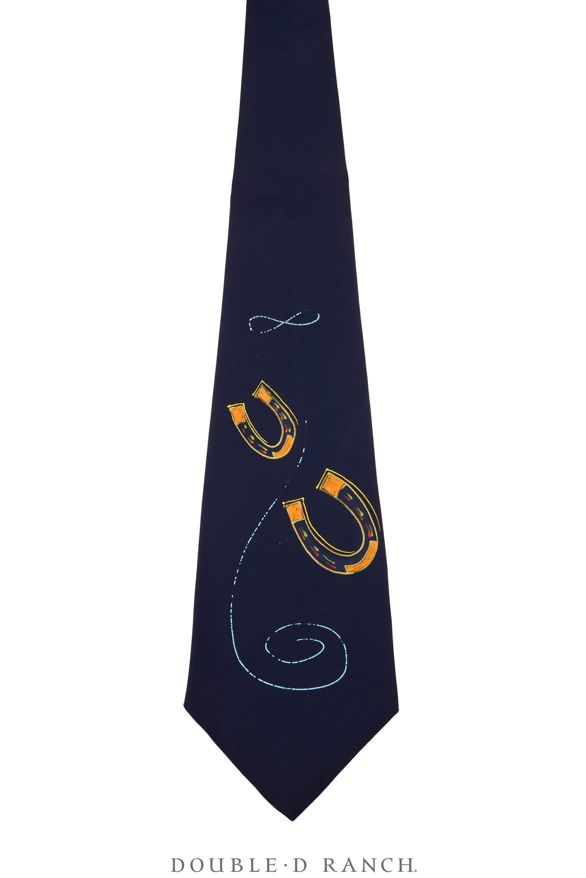 Necktie, Western, Hand-painted, Horseshoes, Vintage ‘50s, 287