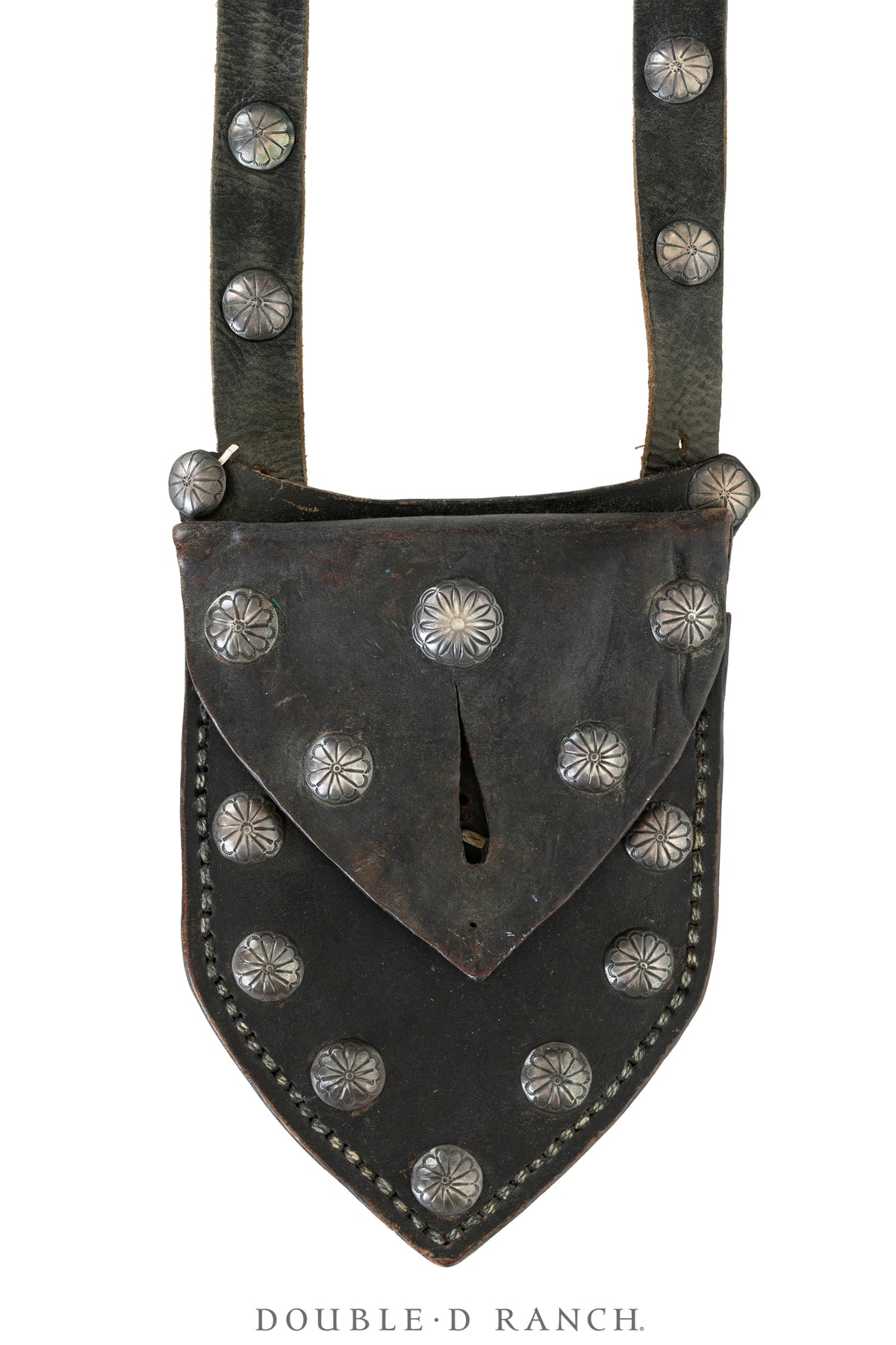 Bag, Bandolier, Conchos, Unusual Shape, Vintage, 1371