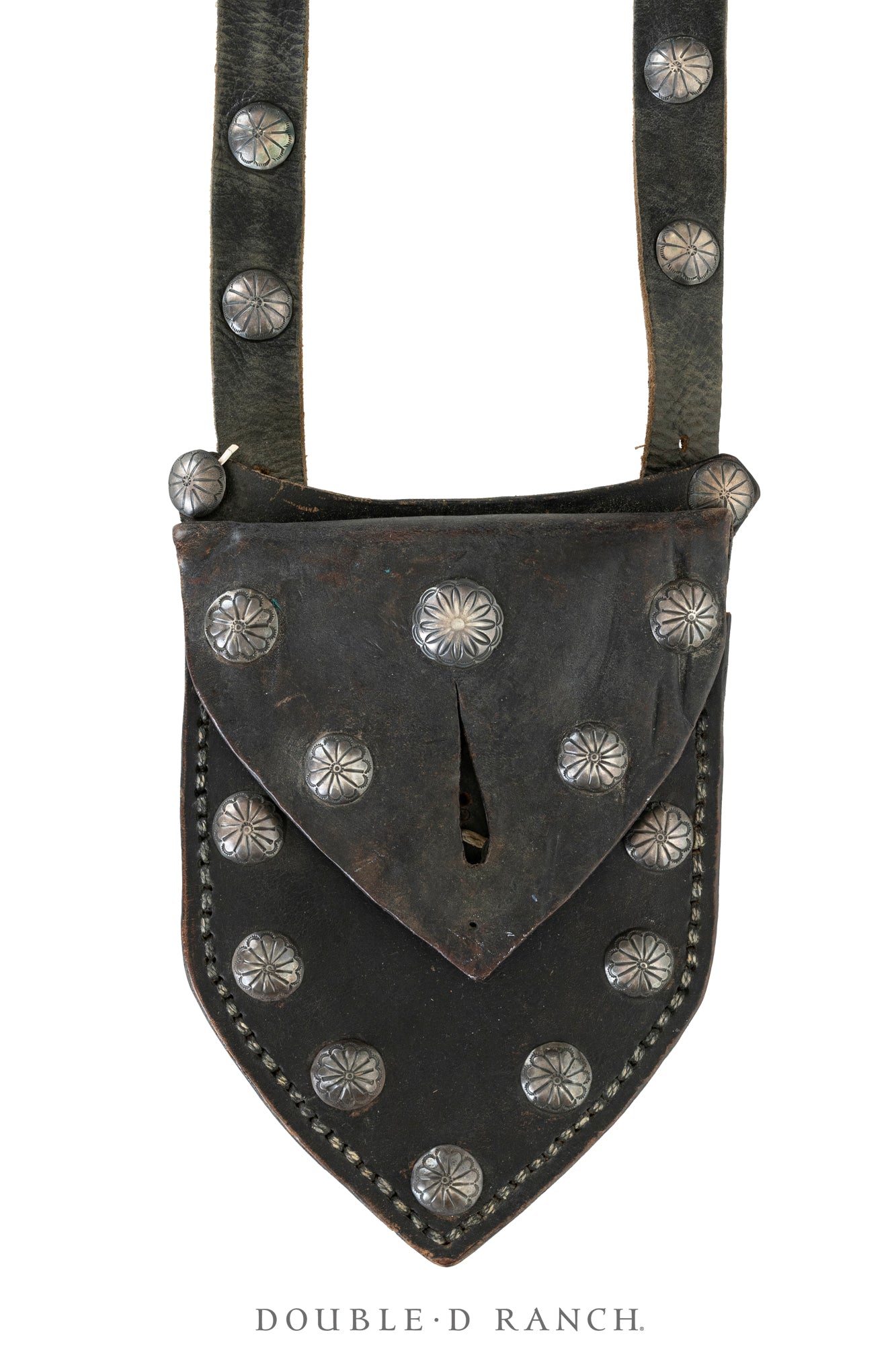 Bag, Bandolier, Conchos, Unusual Shape, Vintage, 1371