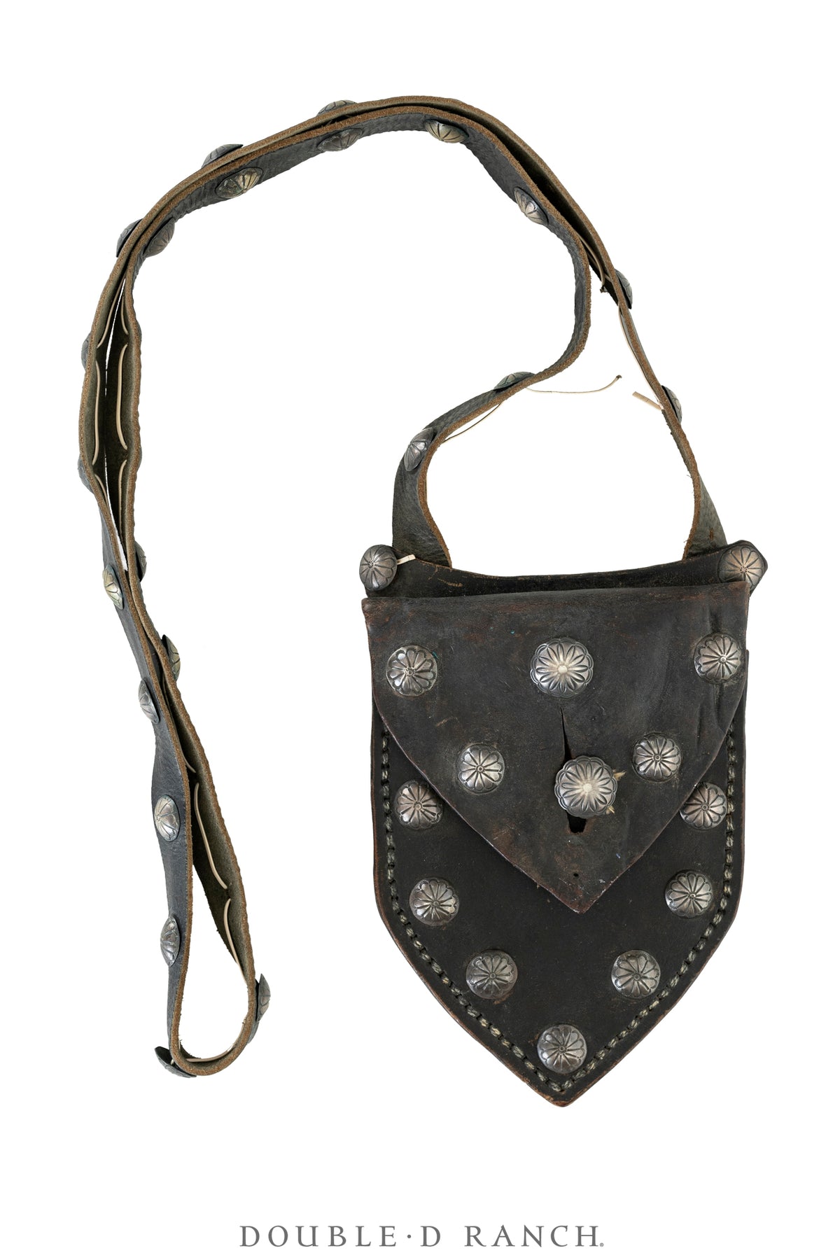 Bag, Bandolier, Conchos, Unusual Shape, Vintage, 1371