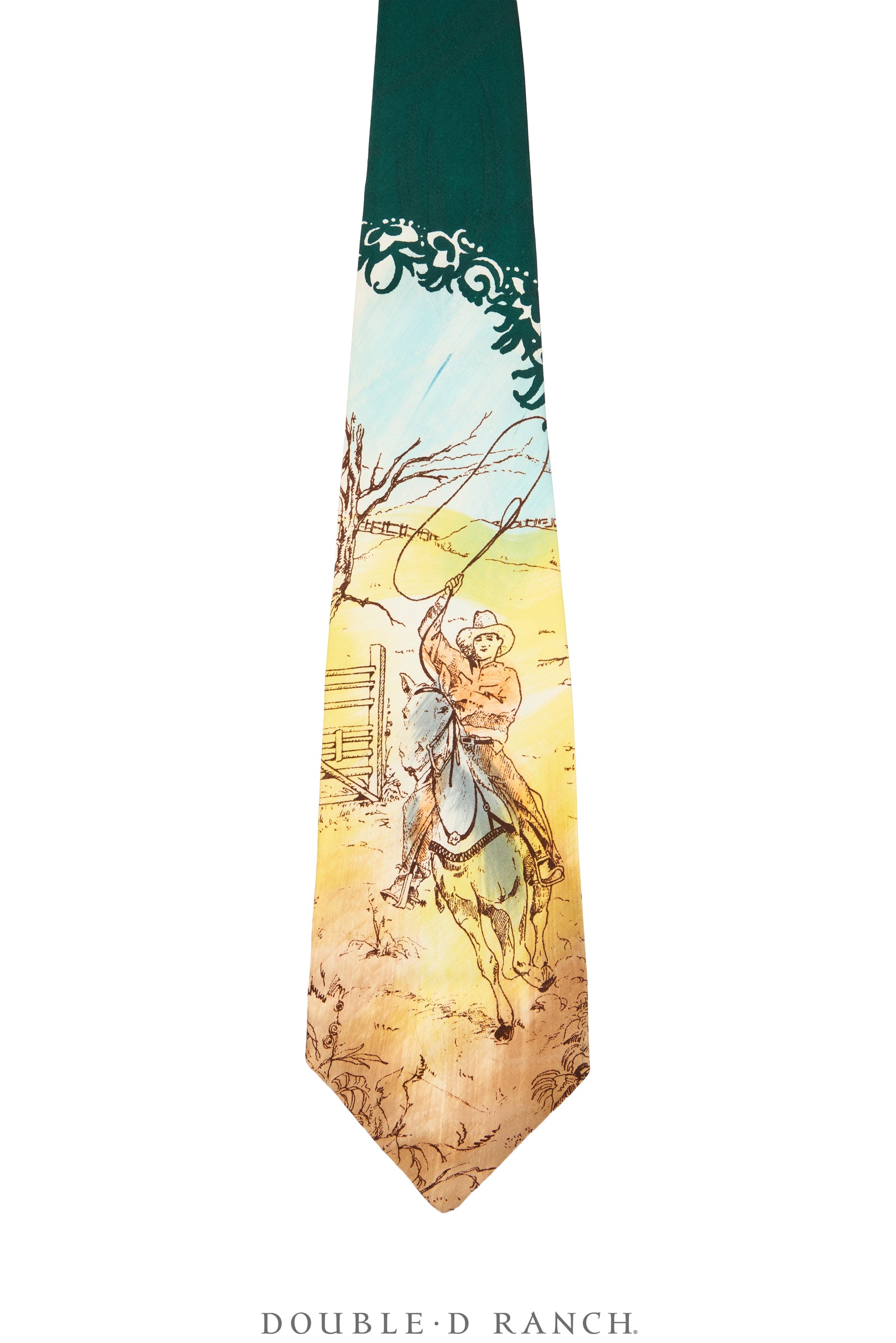 Scarf, Necktie, Western, Horse & Roper, Original Box, Hallmark, Vintage, ‘60s, 289
