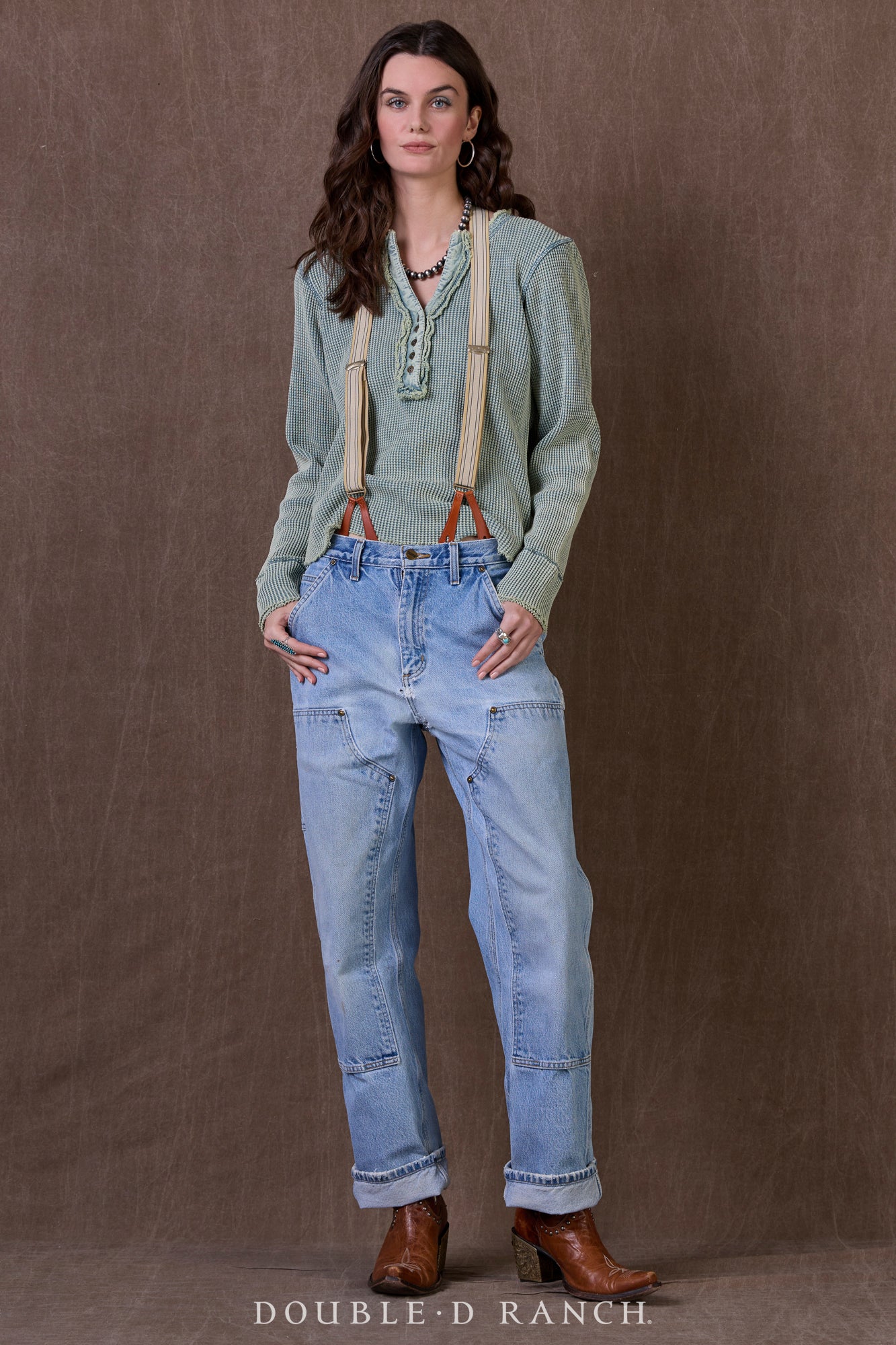 Miscellaneous, Braces, Elastic Webbing With Leather Tabs, Double RL, New Old Stock, 1217B