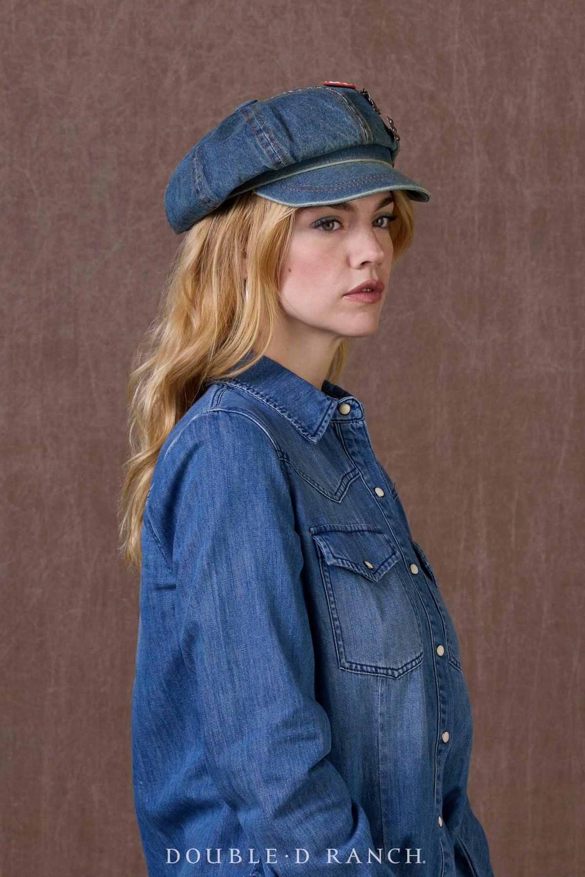 Double D Newsboy Hat with pins