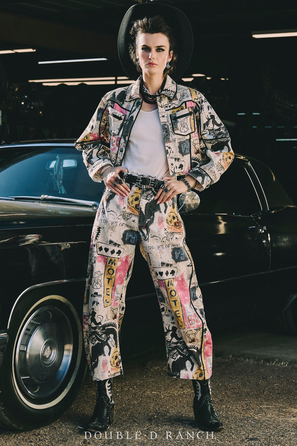 Jacket, Cowboy Graffiti Denim