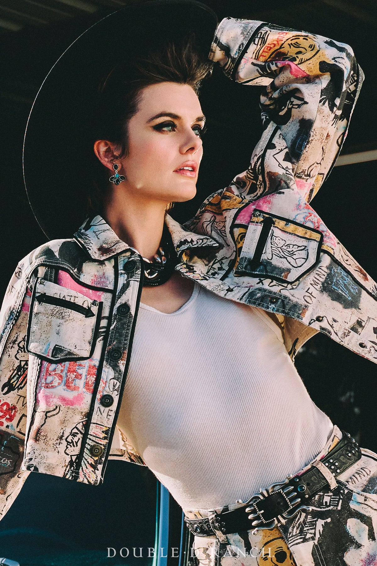 Jacket, Cowboy Graffiti Denim