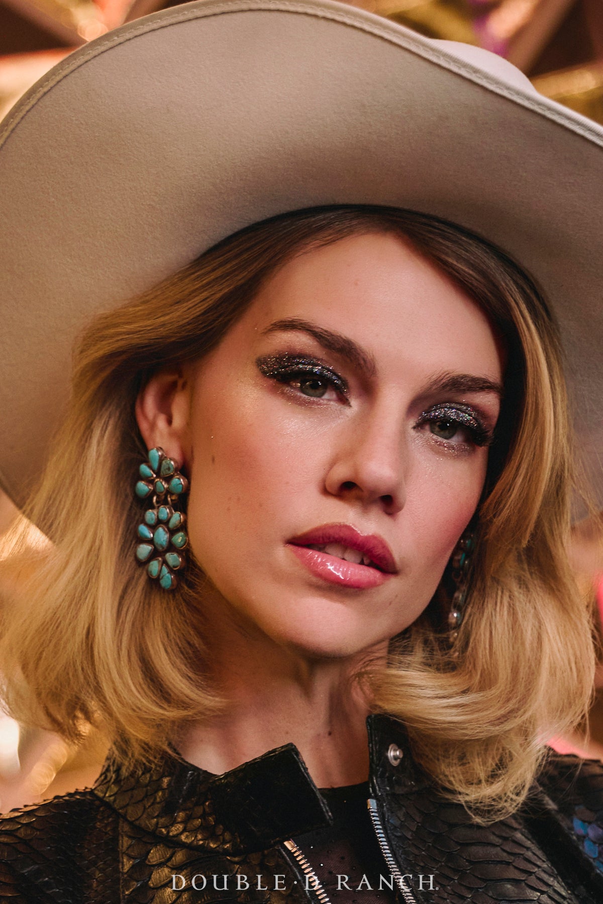 Earrings, Oscar Betz, Triangle, Turquoise, Hallmark, 512T2