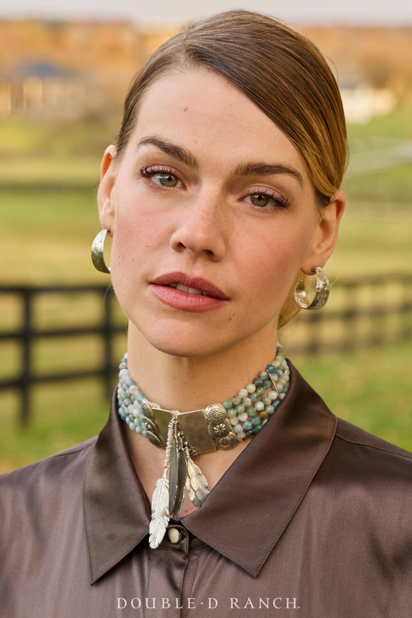 Earrings, Hoop, Western Engraved, Contemporary, 1316