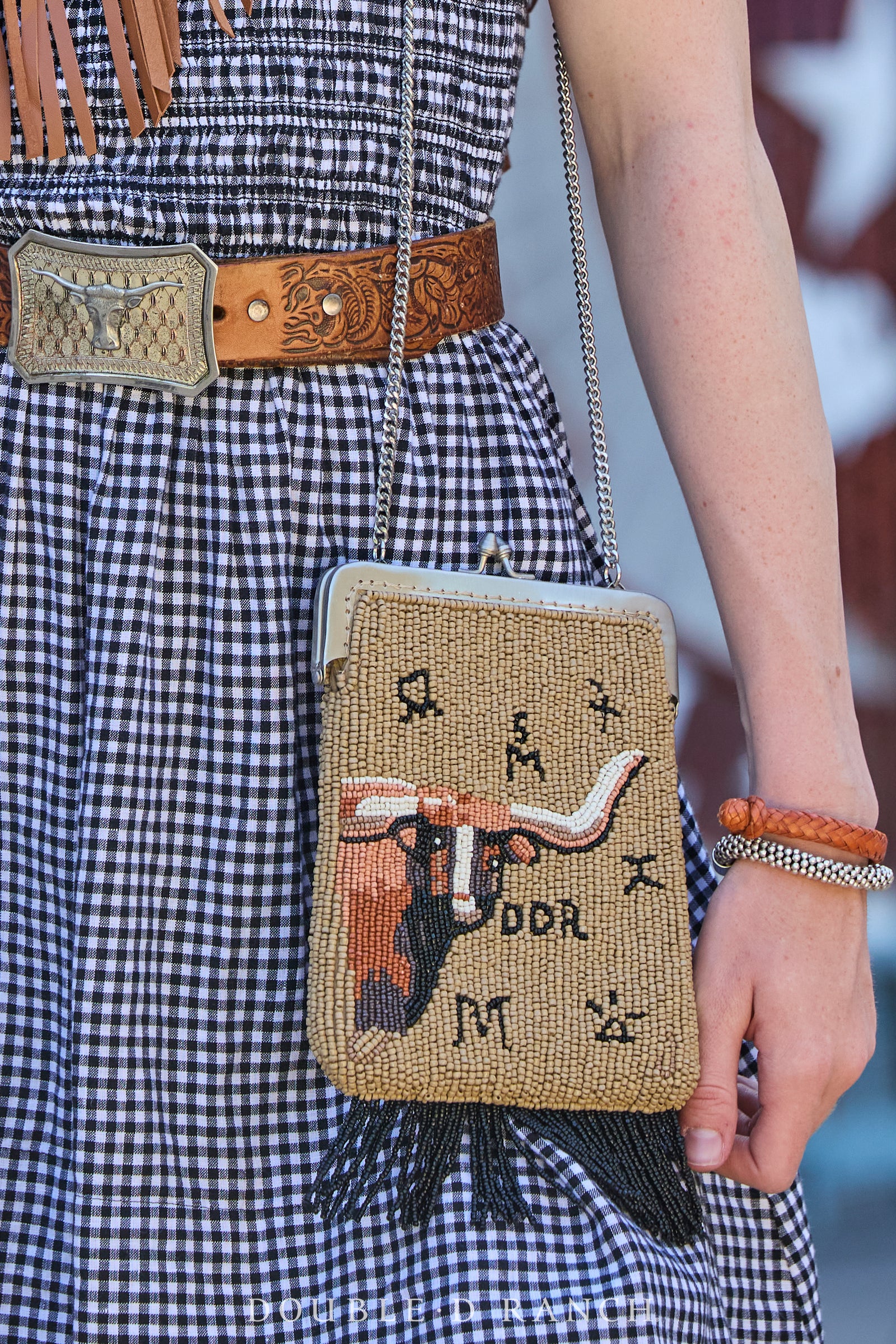 Bag, Beaded, Lead Steer, 1060