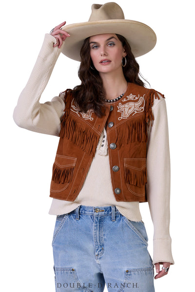 【AmeriVINTAGE】2WAY LADY BLOUSE WITH VEST 525 America Jessica: Button Front Vest