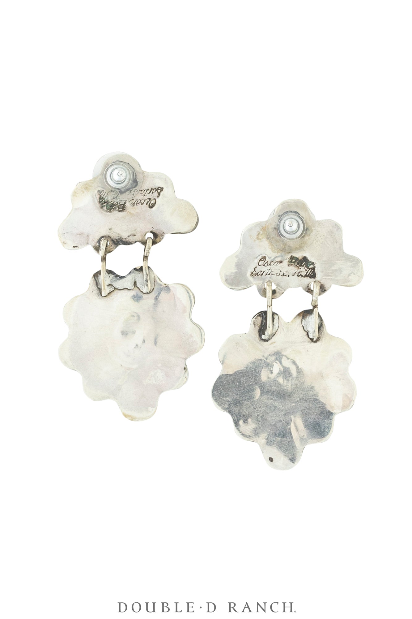 Earrings, Oscar Betz, Triangle, Turquoise, Hallmark, 512T1