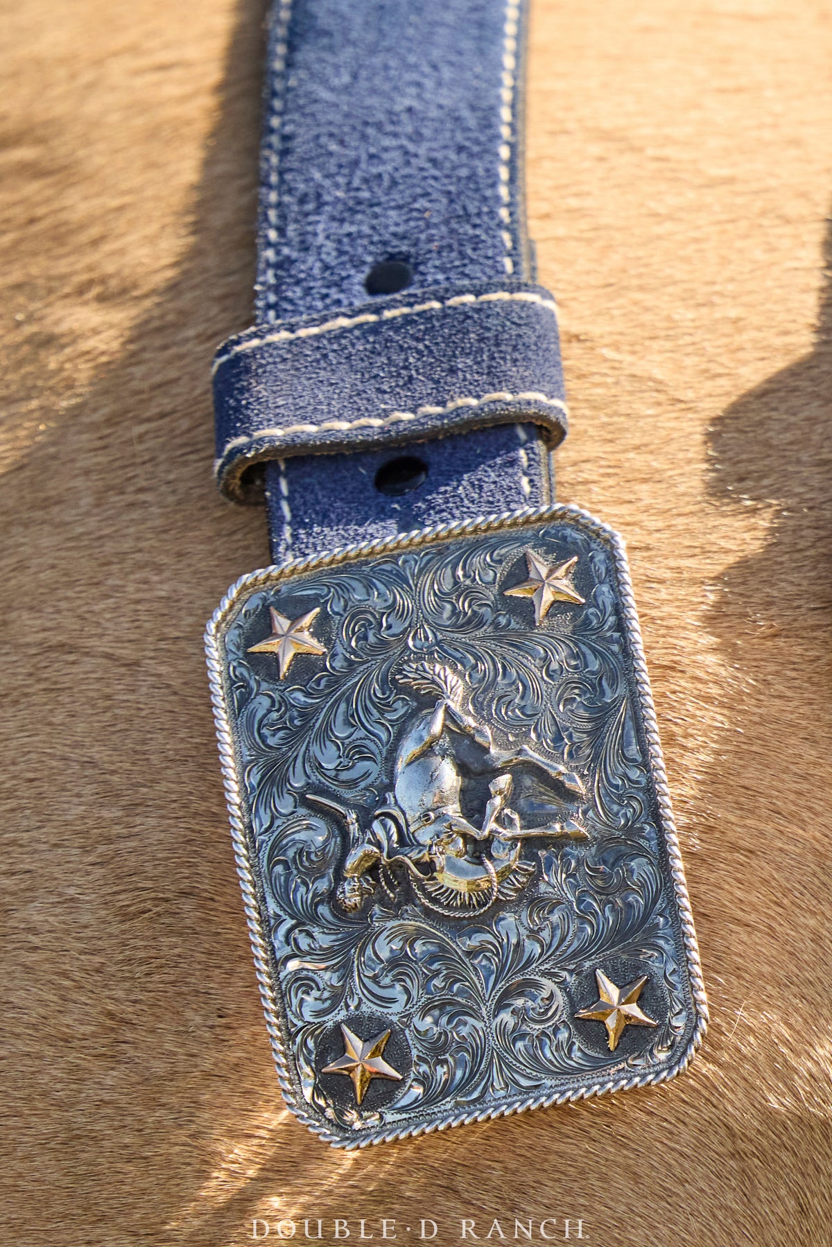 Belt, A, Buckle, Western, Engraved, Bucking Bronc, Contemporary, 506