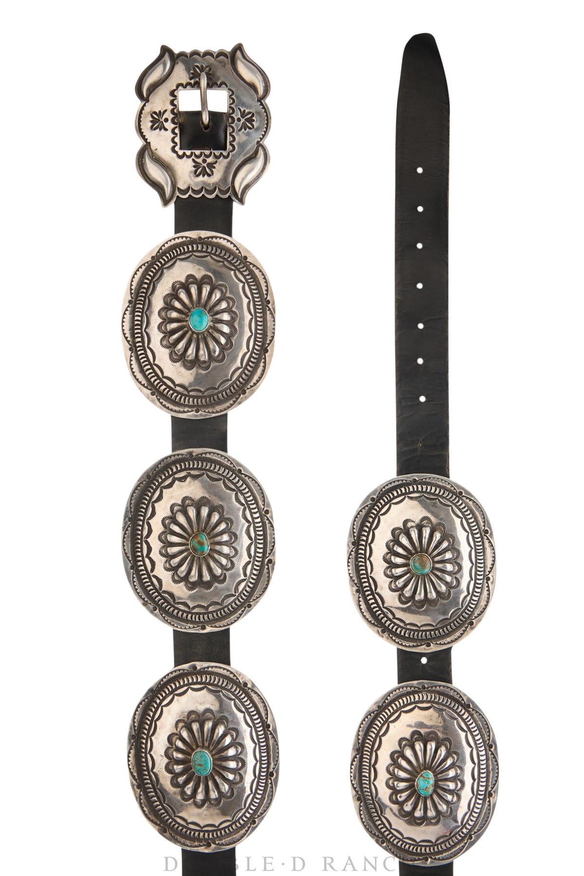 Belt, A Vintage, Concho, Turquoise, Third Phase Revival, Hallmark, Vintage Mid Century, 950