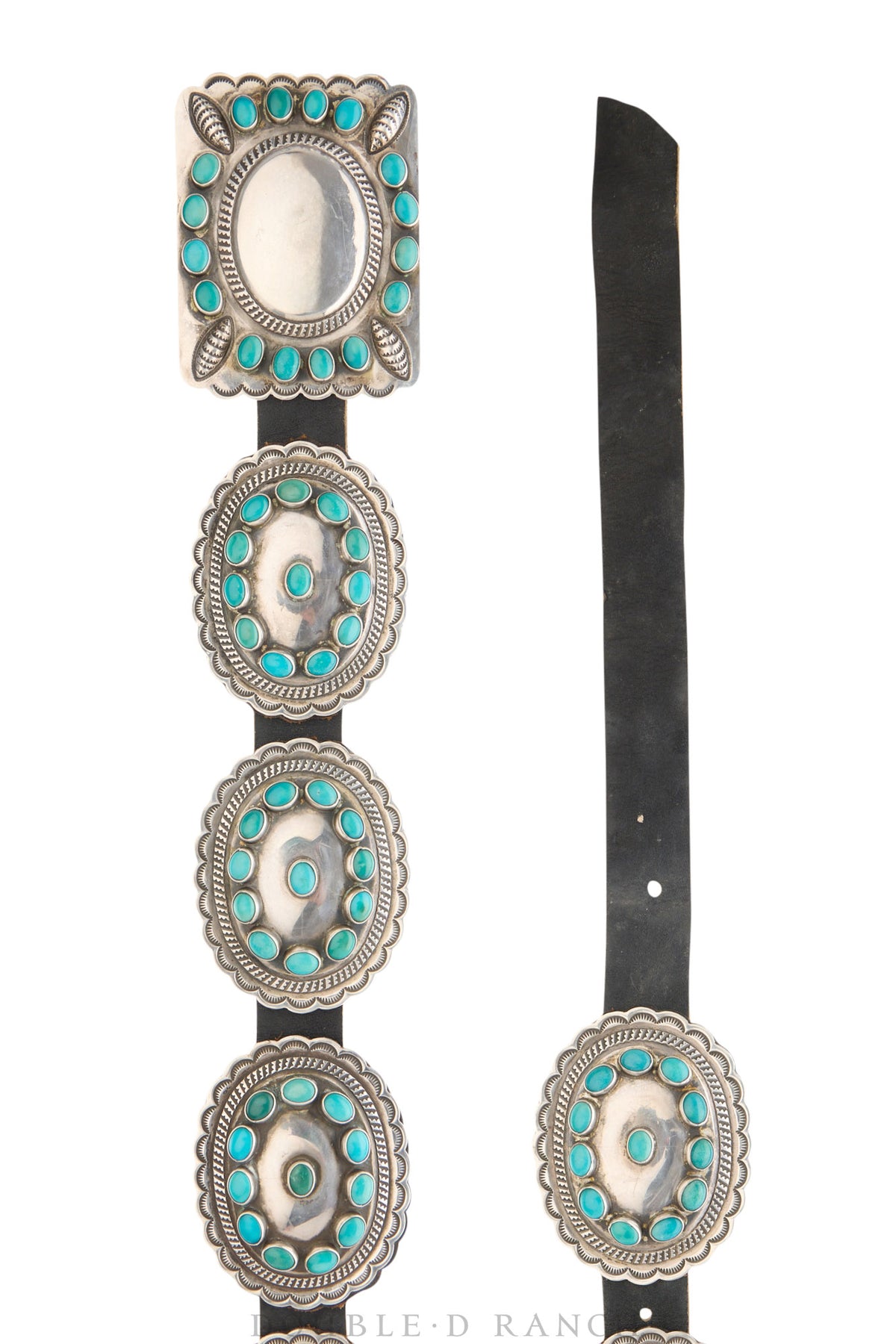 Belt, Concho, Turquoise, Outstanding, Hallmark, Vintage, Estate, 947
