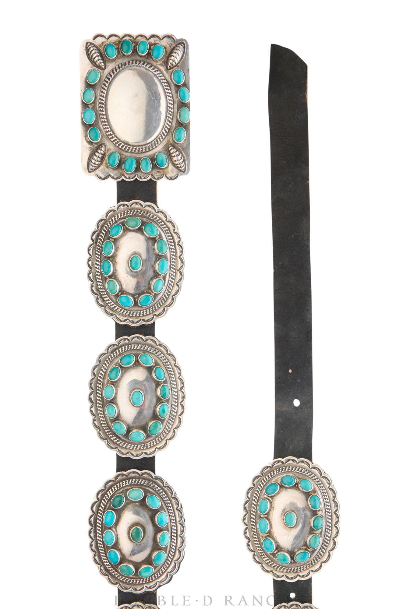Belt, Concho, Turquoise, Outstanding, Hallmark, Vintage, Estate, 947