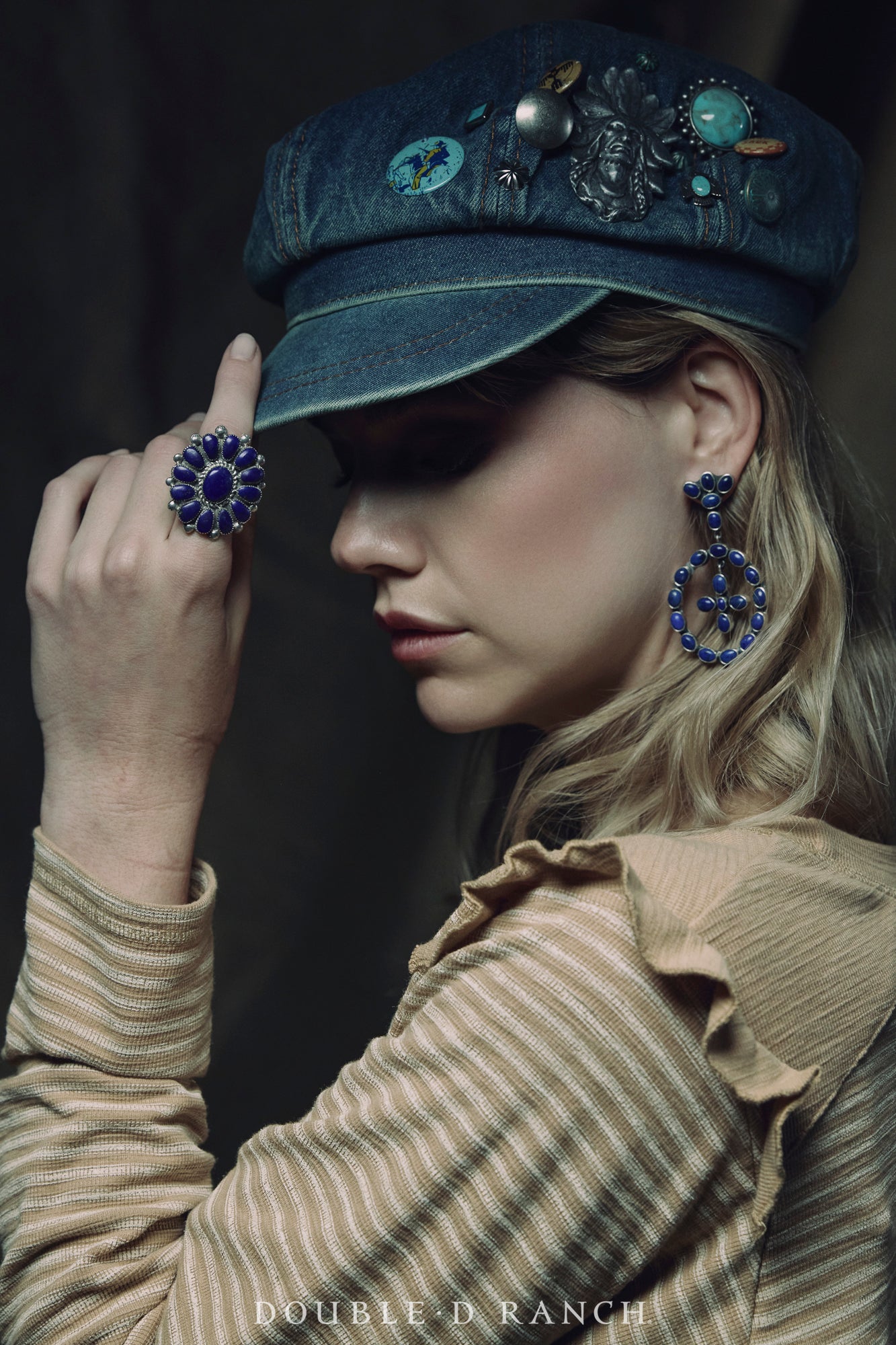 Earrings, Federico, Chandelier, Lapis, Hallmark, Contemporary, 1893