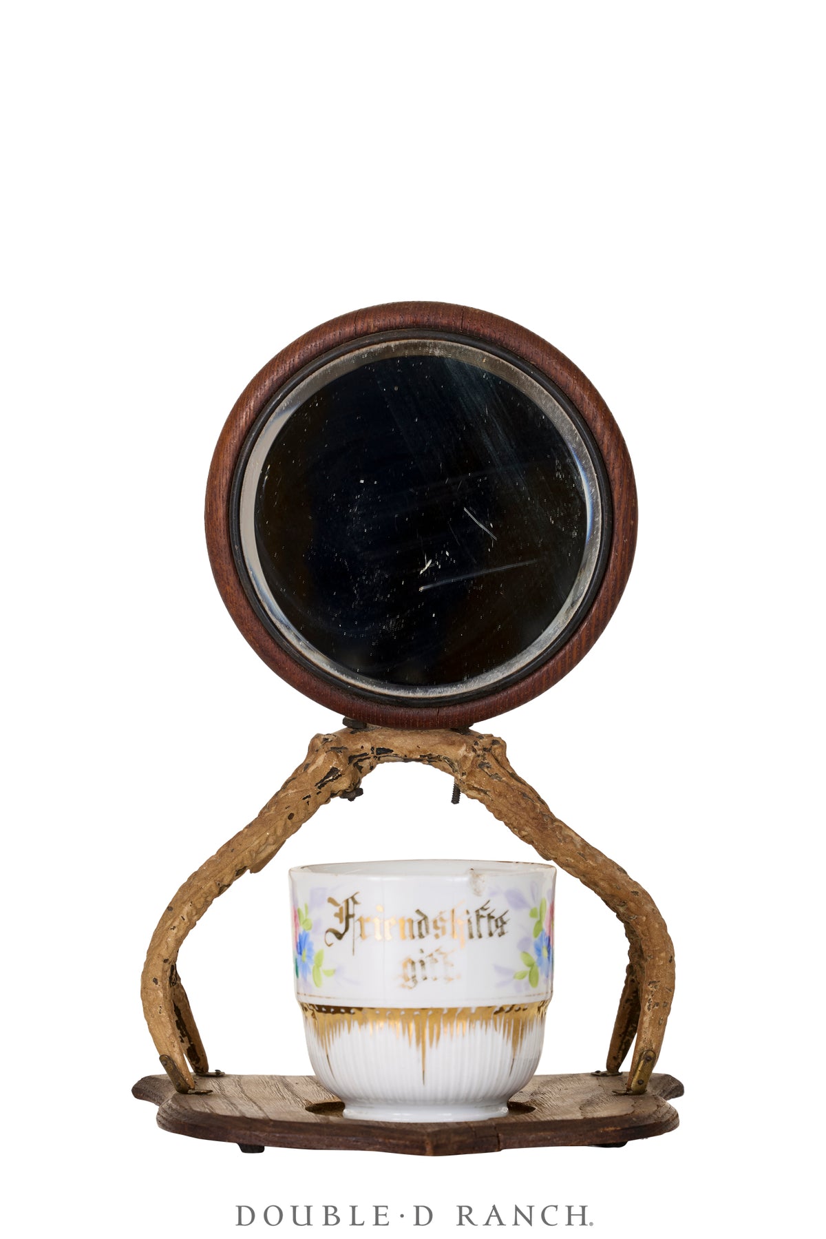 Miscellaneous, Display, Counter Mirror, Horn Shaving, Antique, 1112